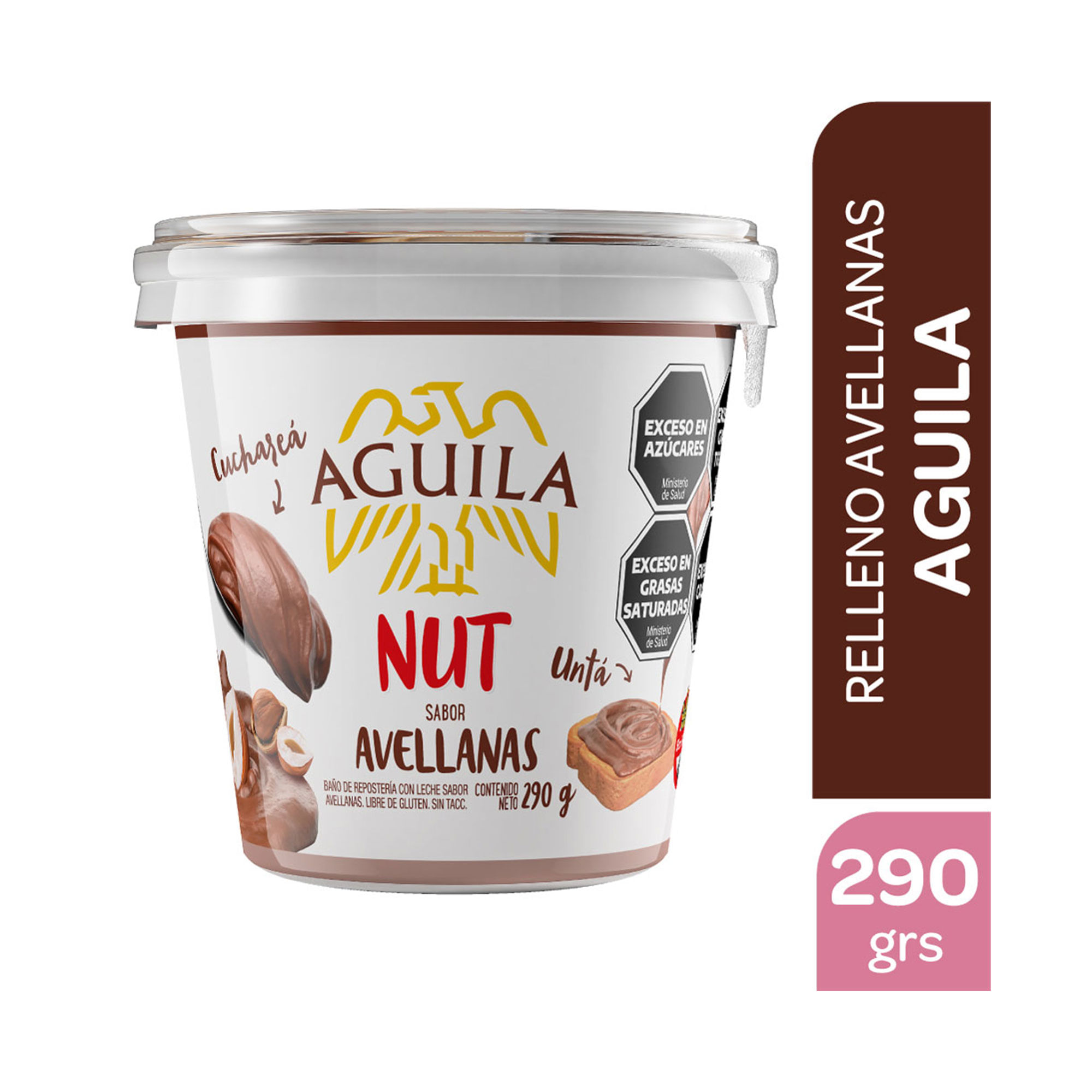 Crema de avellanas Águila nut 290 g.