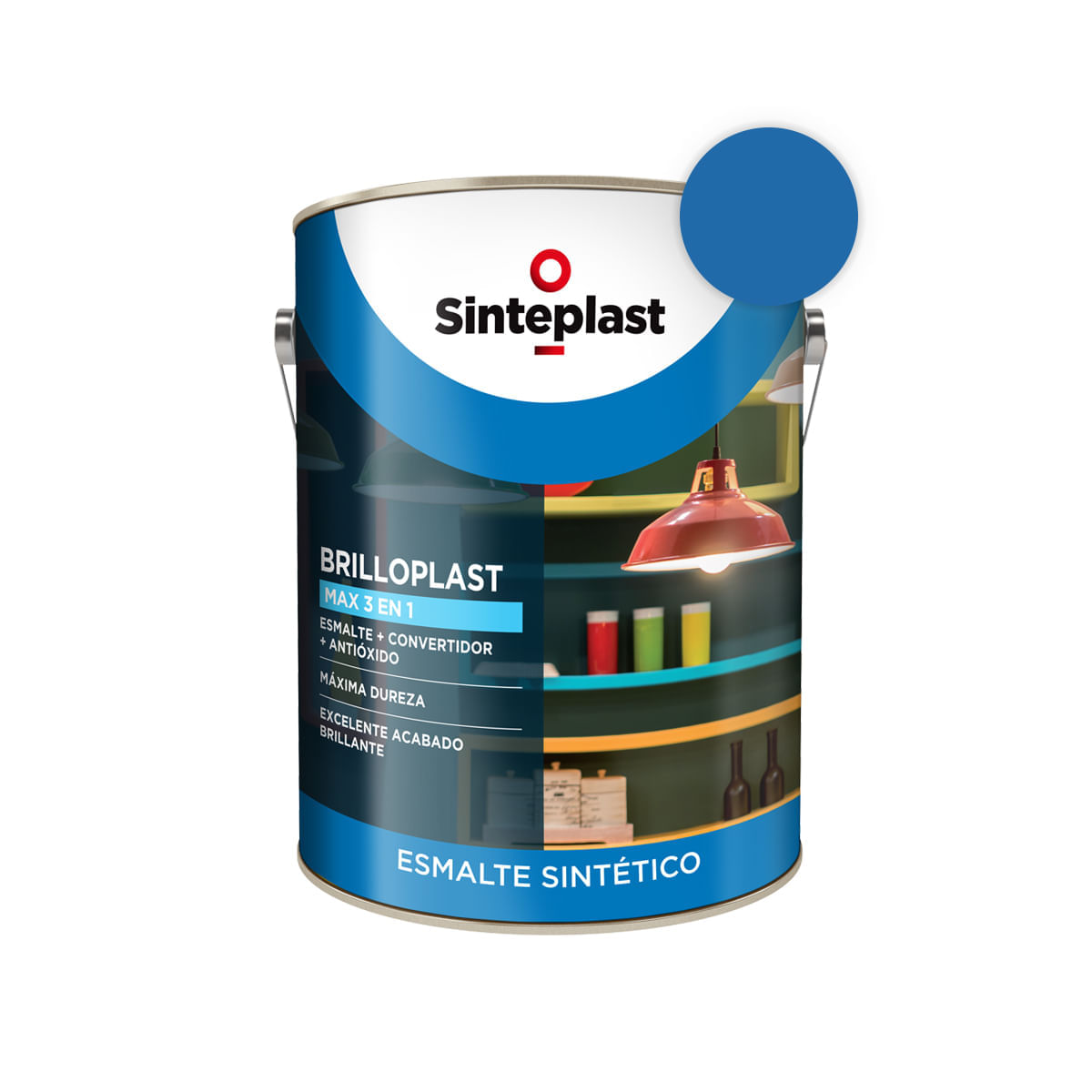 Brilloplast Max esmalte sintético 3 en 1 azulejo 1 Lt