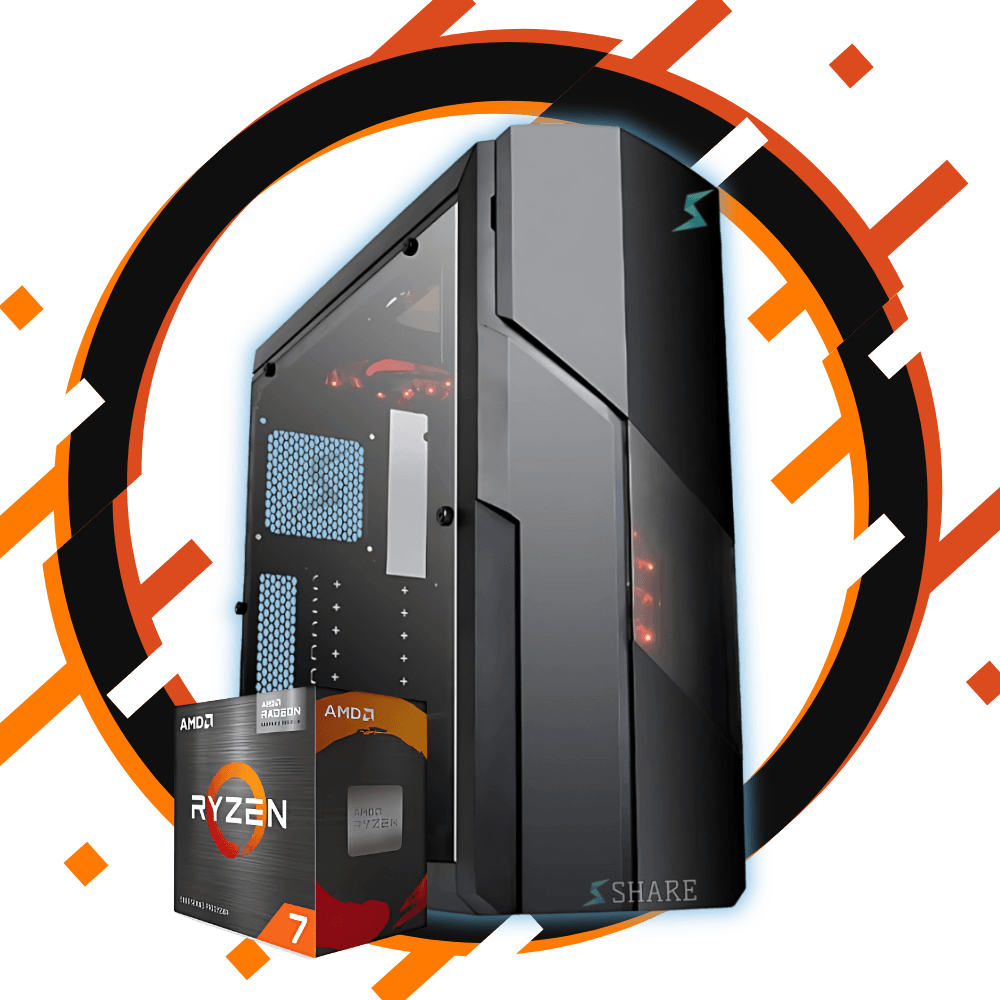Share 1Pc Gamer Ryzen 7 5700G + 32GB + 480GB SSD + gráficos AMD Radeon™ VEGA