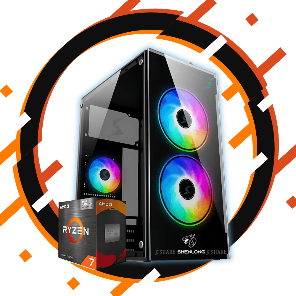 Share 1Pc Gamer Ryzen 7 5700G + 32GB + 960GB SSD + gráficos AMD Radeon™ VEGA