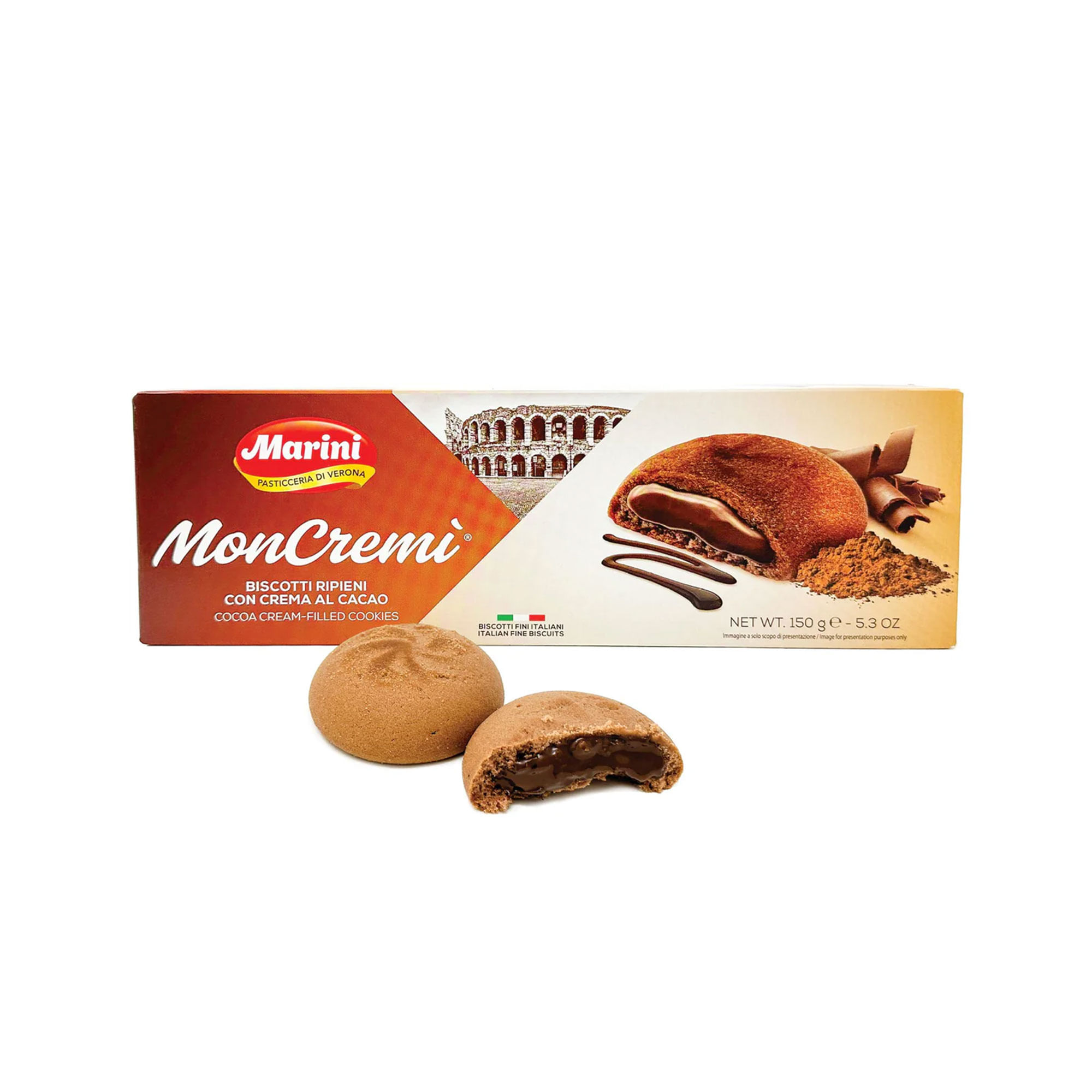 Galletitas dulce Marini moncremi crema y coco 150 grs