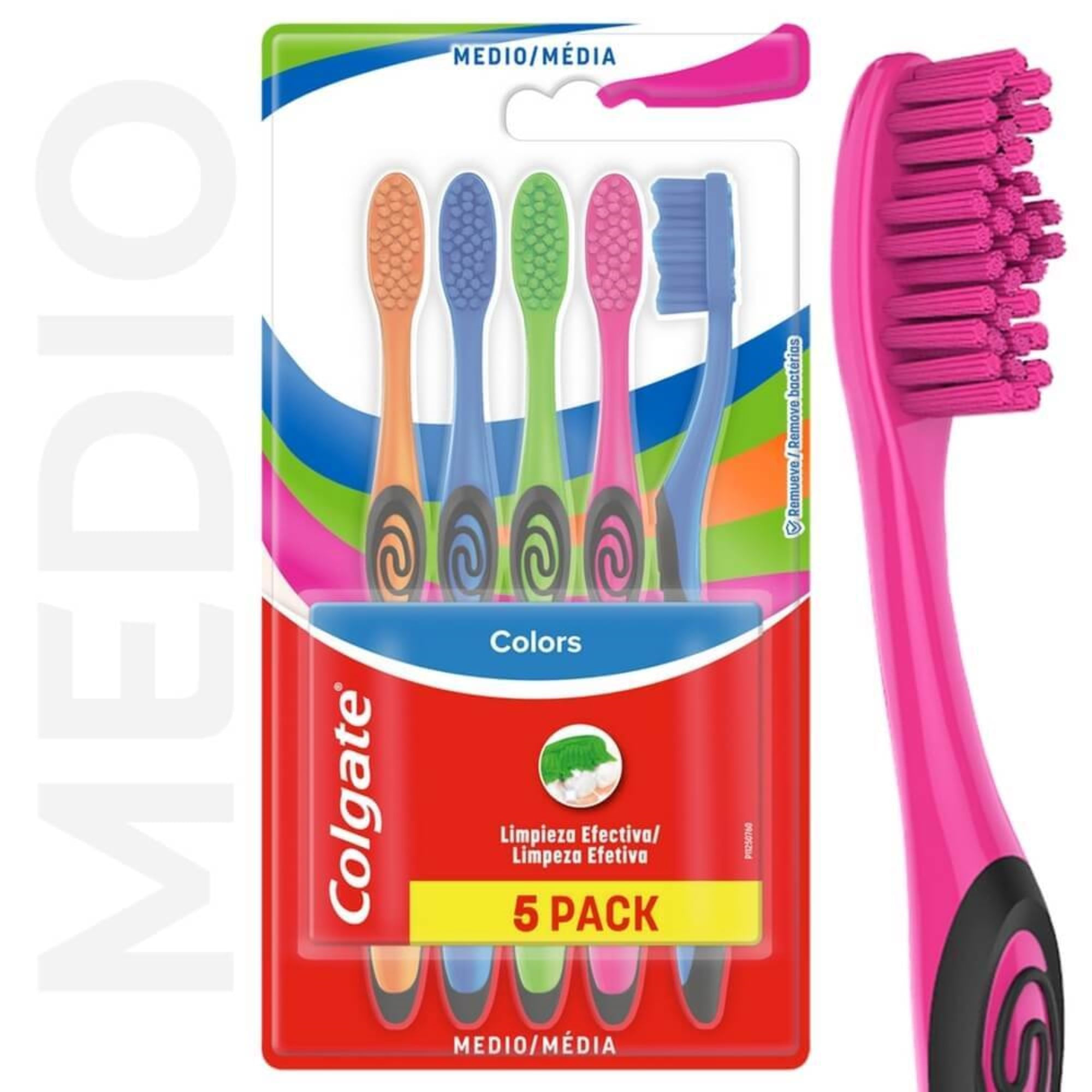 Cepillo de dientes Colgate Colors collection 5 uni