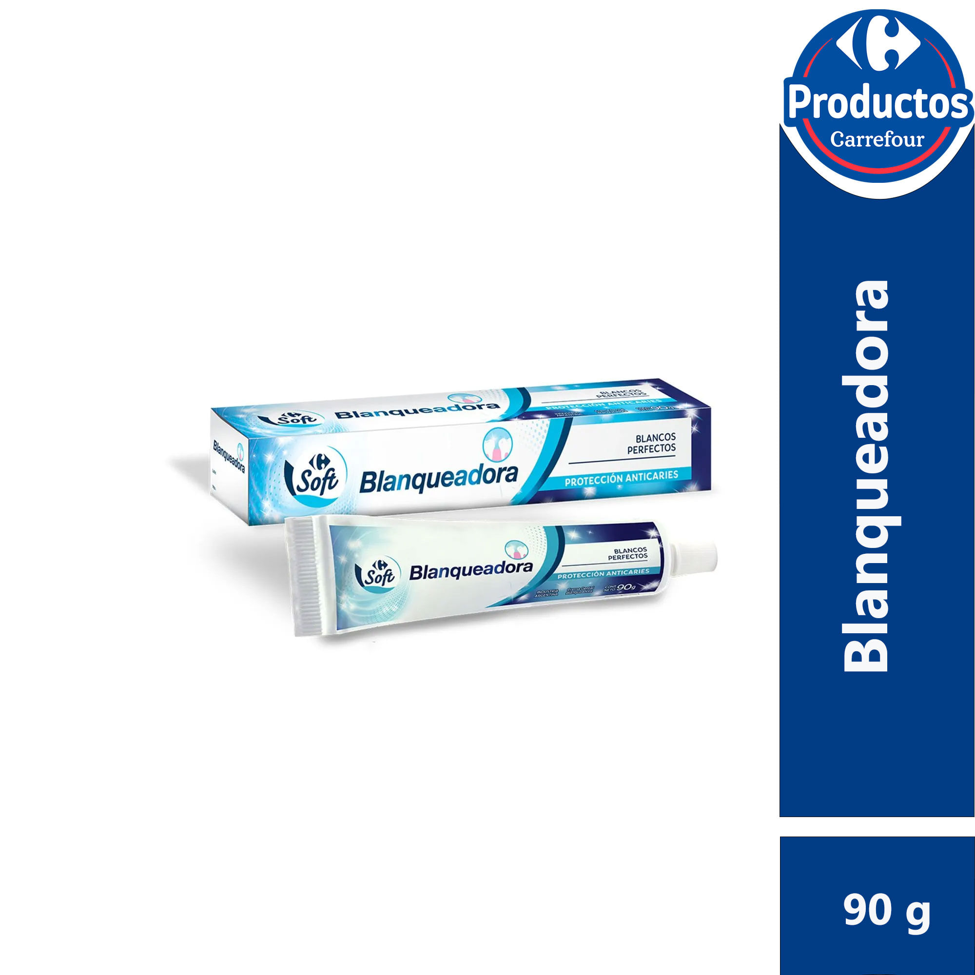 Pasta dental Carrefour Soft blanqueadora 90 g.