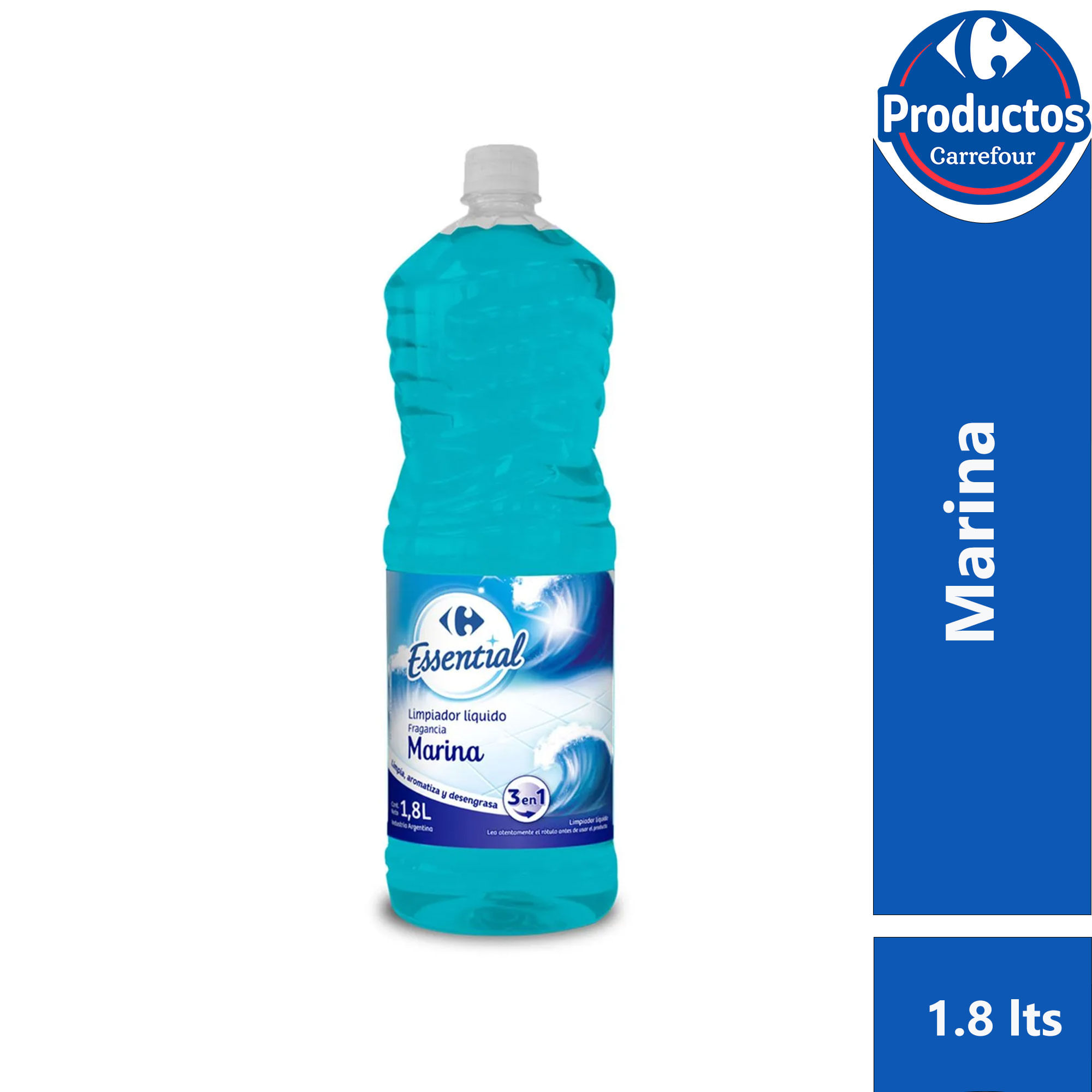 Limpiador líquido Carrefour Essential marina 1.8 lt