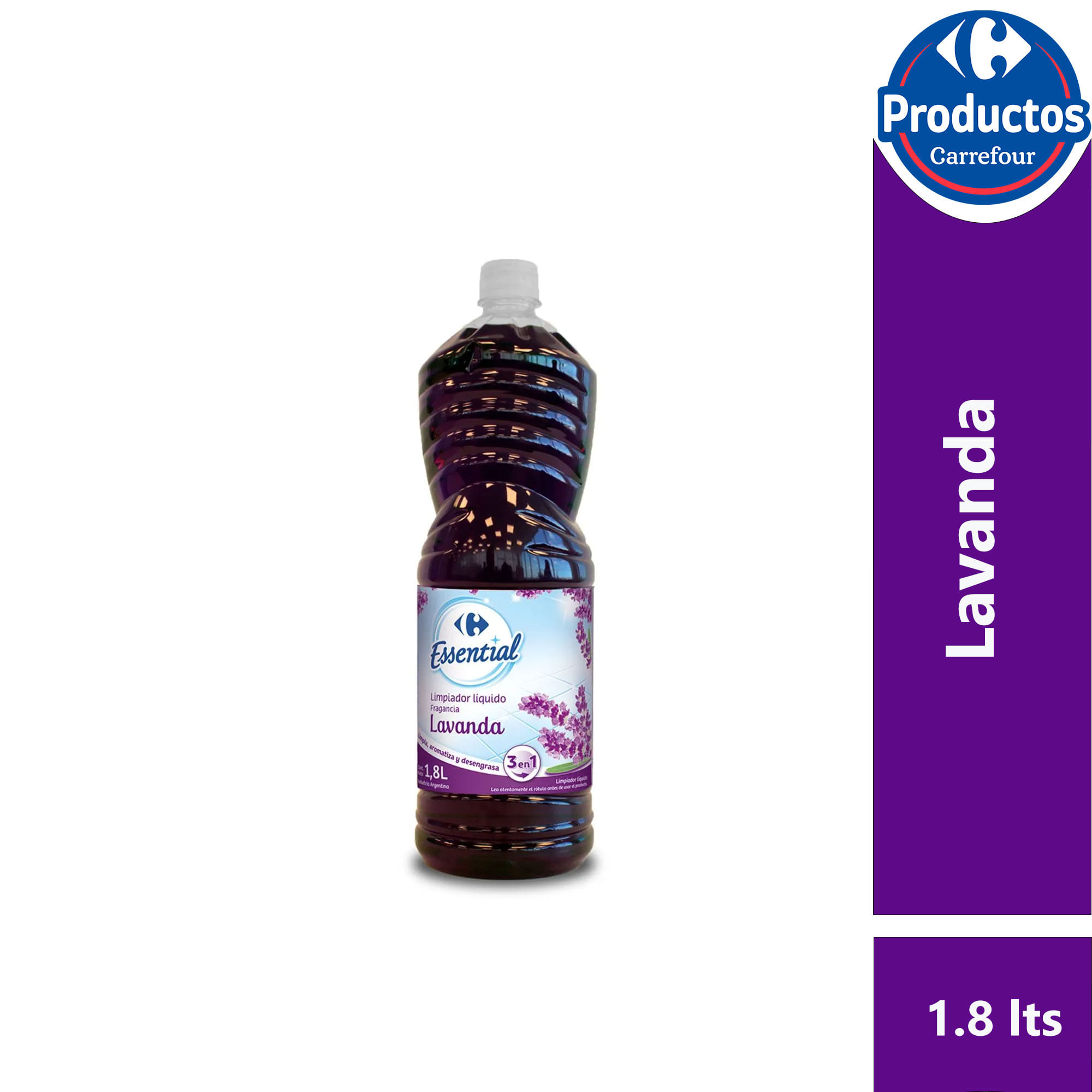 Limpiador líquido Carrefour Essential lavanda 1.8 lt