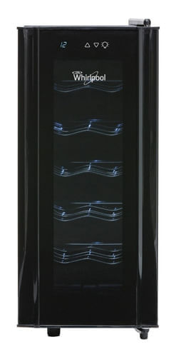 Cava De Vinos Whirlpool Wzc12a Capacidad 12 Botellas Negro 220 V
