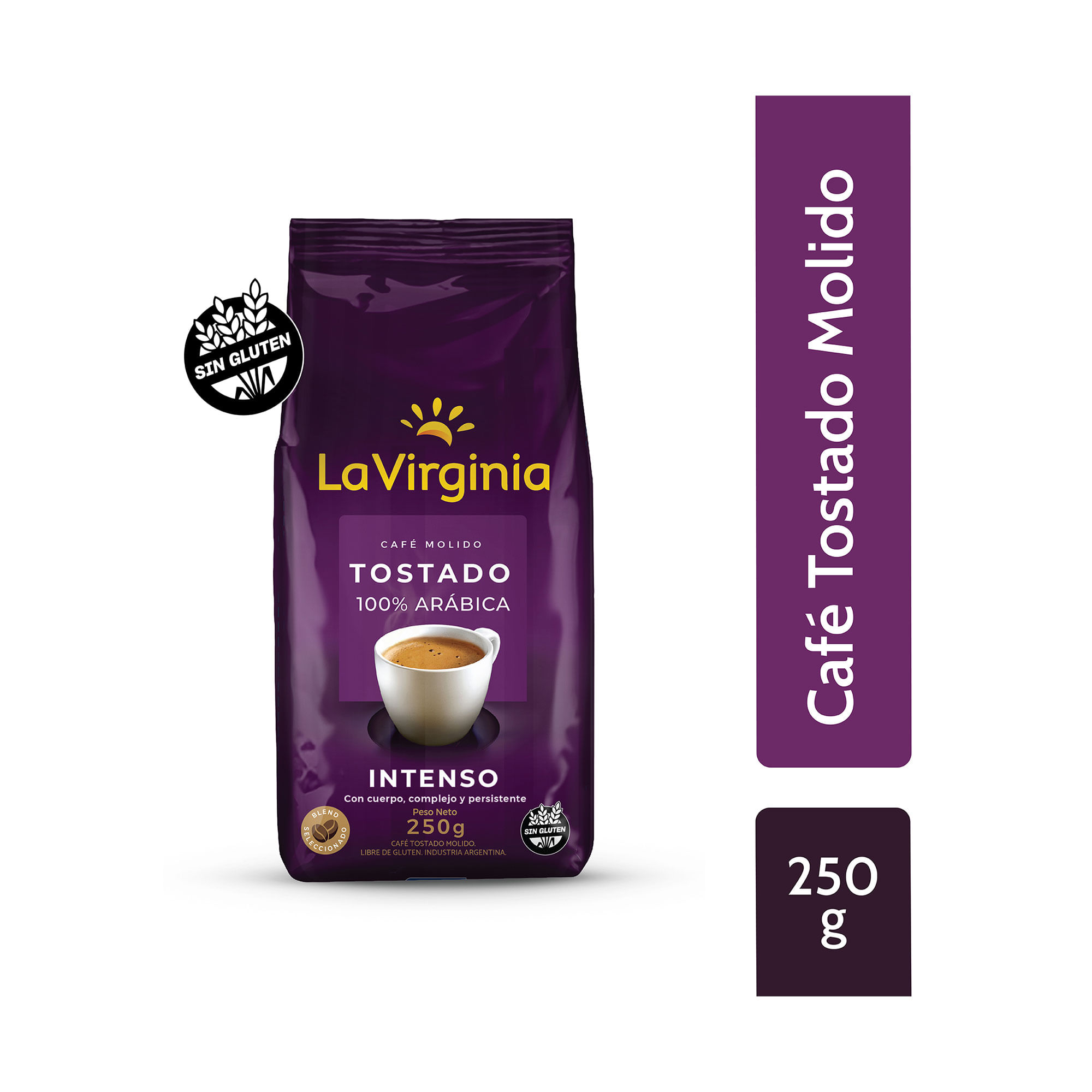 Café tostado molido La Virginia intenso 250 grs
