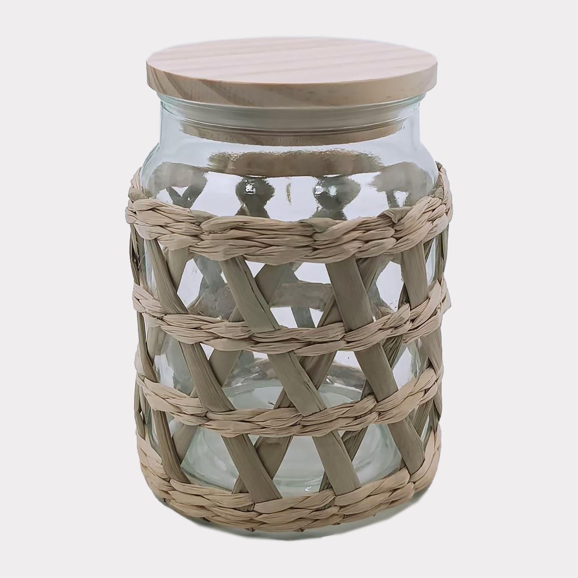 Frasco Carrefour Home vidrio seagrass 750 ml