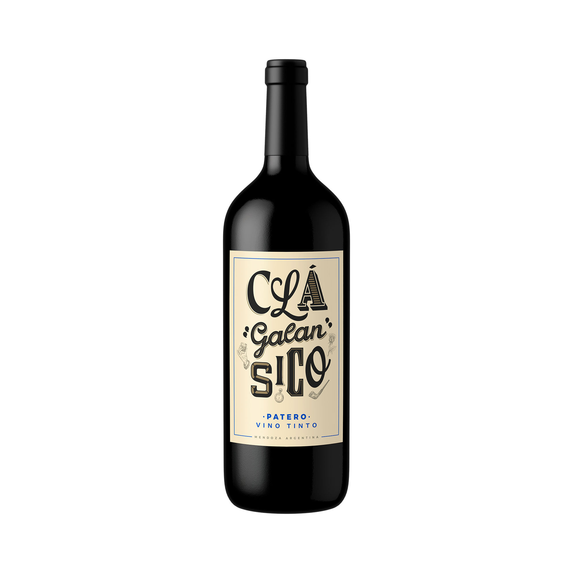 Vino tinto patero Galan en botella 1.125 lts