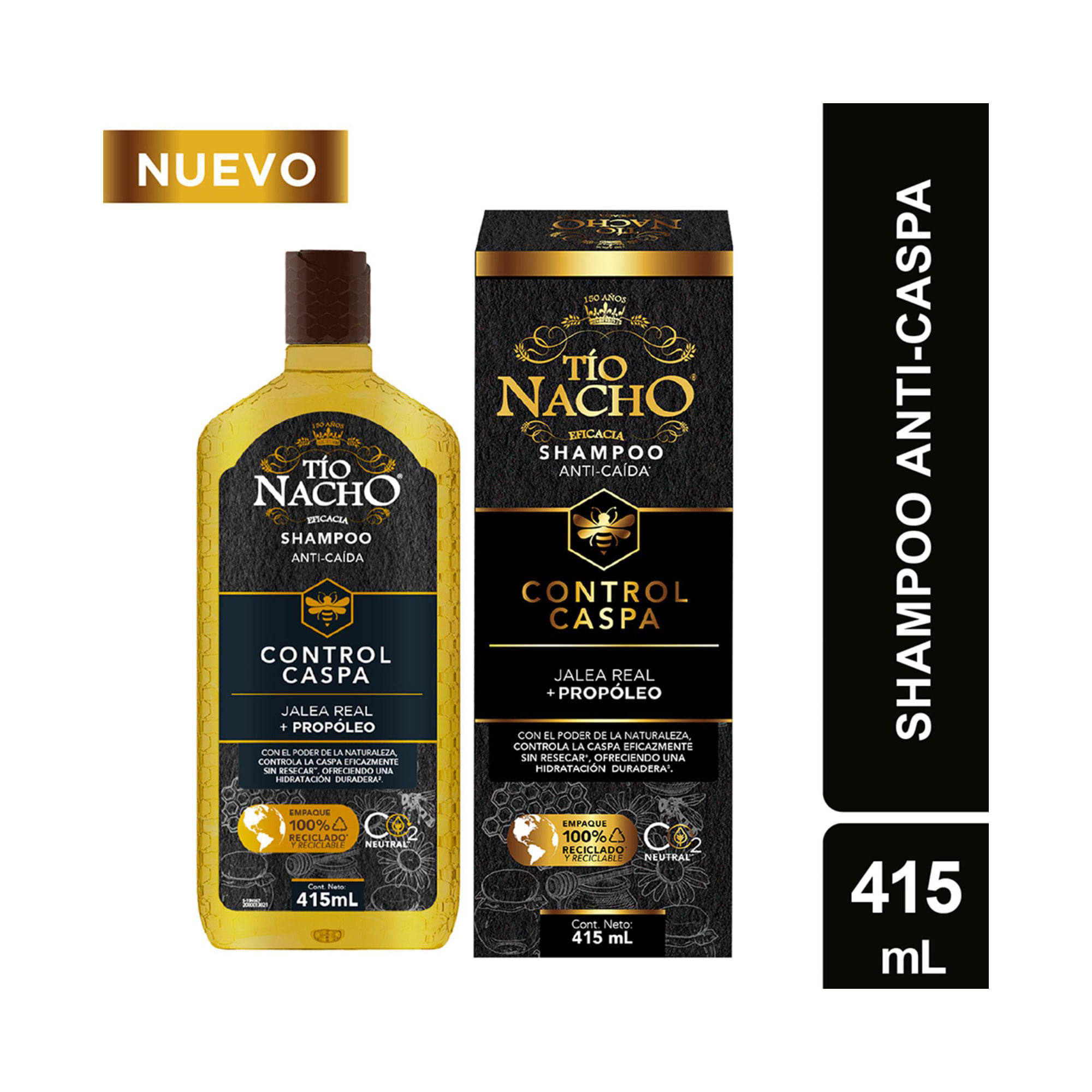 Shampoo anticaspa Tío Nacho propoleo 415 ml