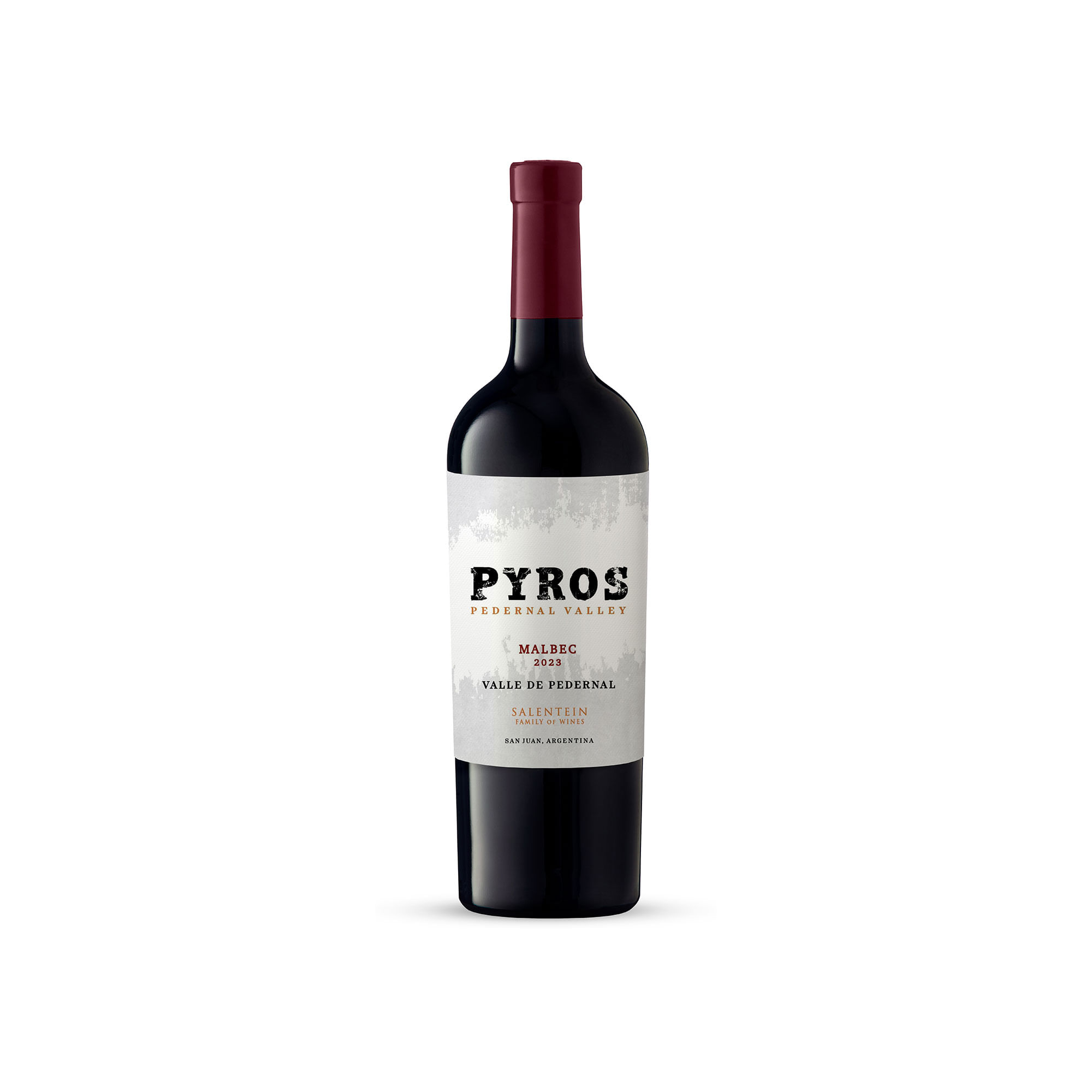 Vino tinto Malbec pedernal valley Pyros 750 ml