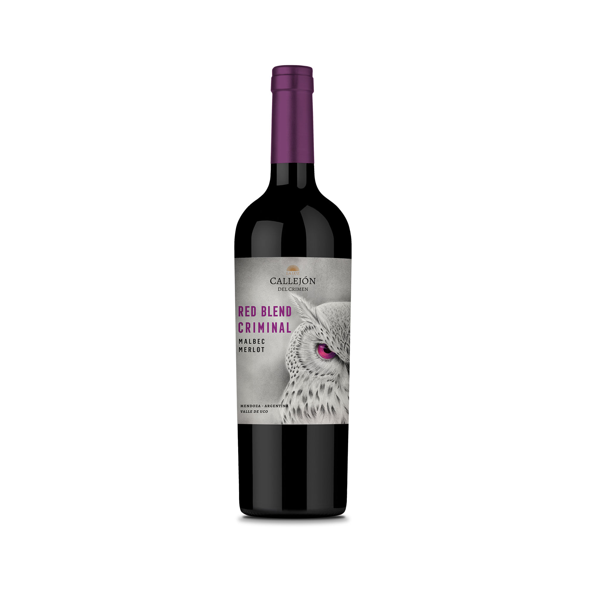 Vino tinto Blend Malbec Merlot Callejón del Crimen en botella 750 ml