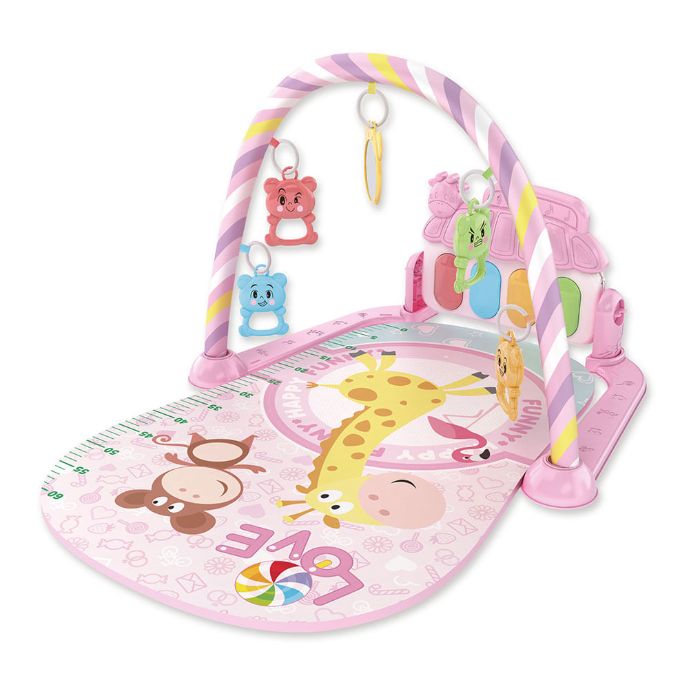 Gimnasio Piano para bebes 8705 Bebesit Jirafa Rosa
