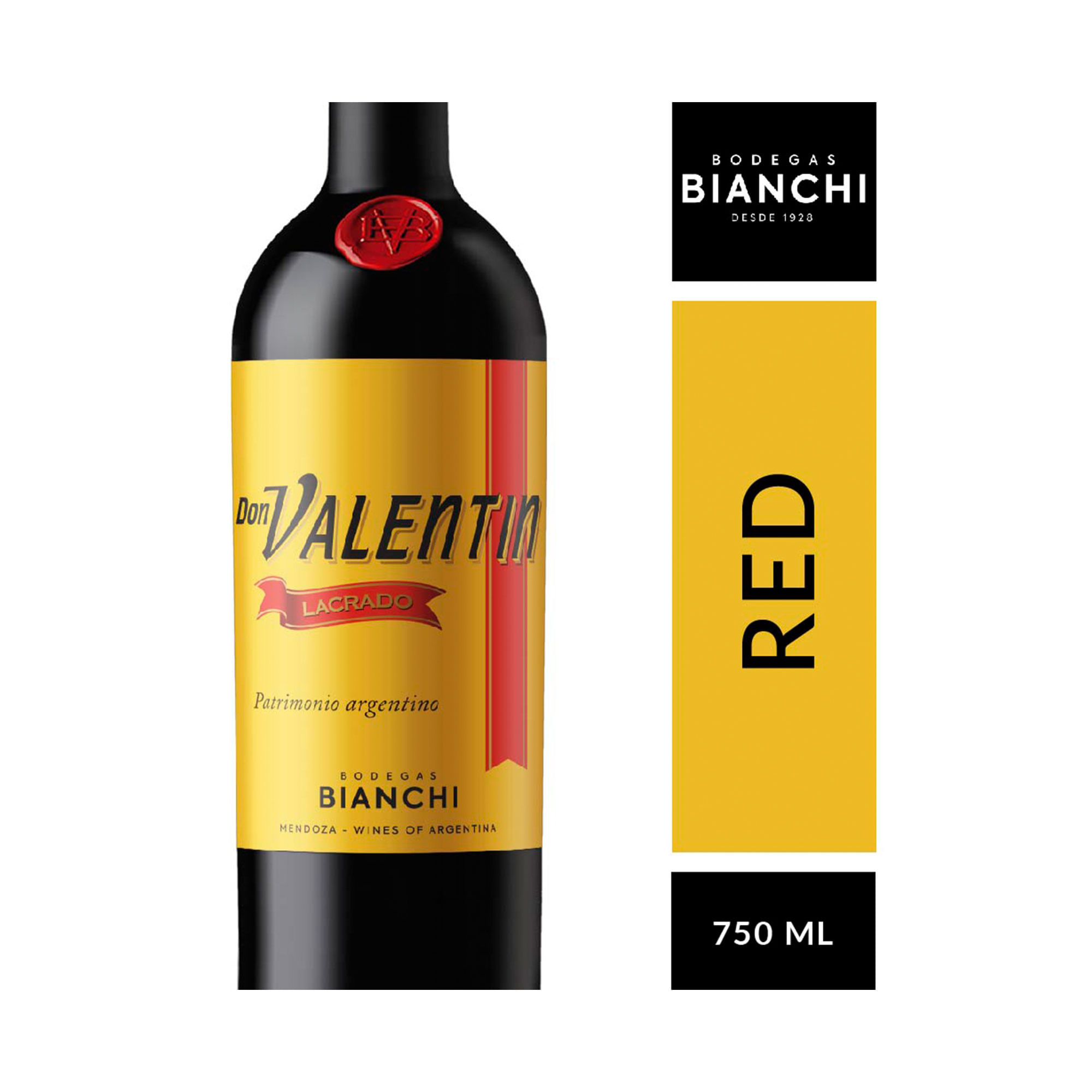 Vino tinto Don Valentín Lacrado 750 ml