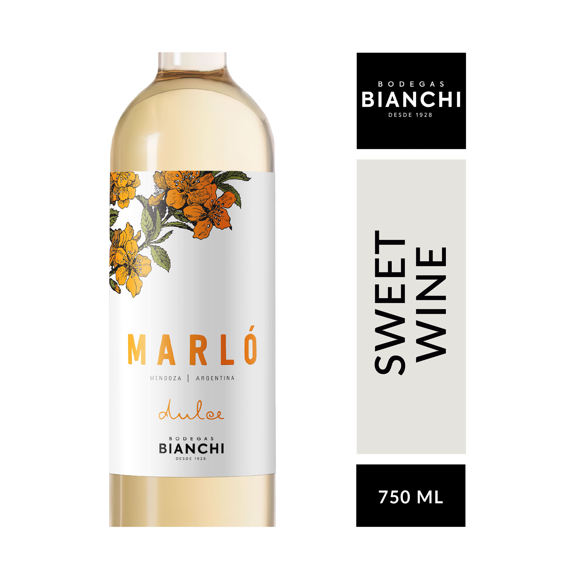 Vino Blanco Dulce Marlo 750 Ml
