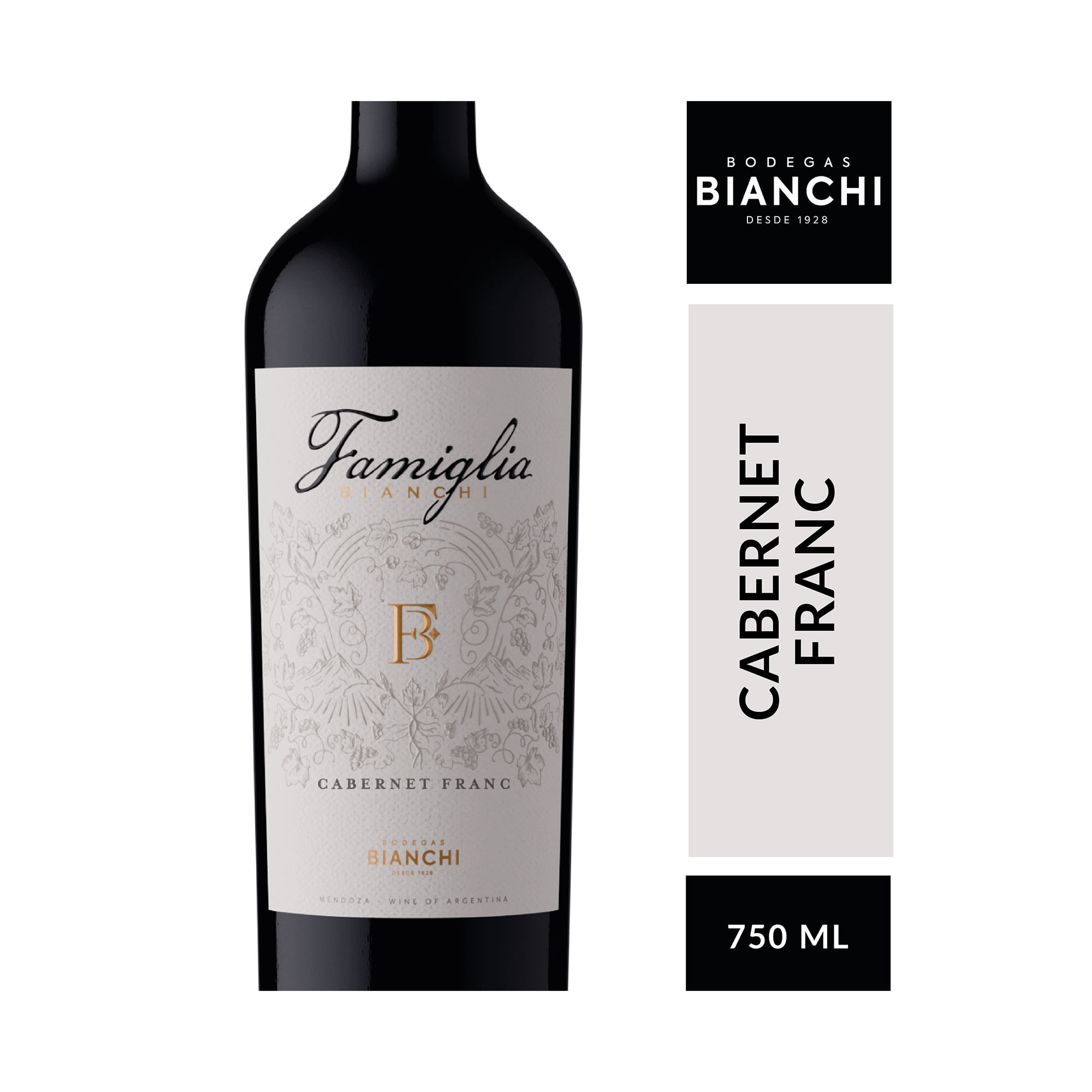 Vino tinto Cabernet Franc Famiglia Bianchi 750 ml