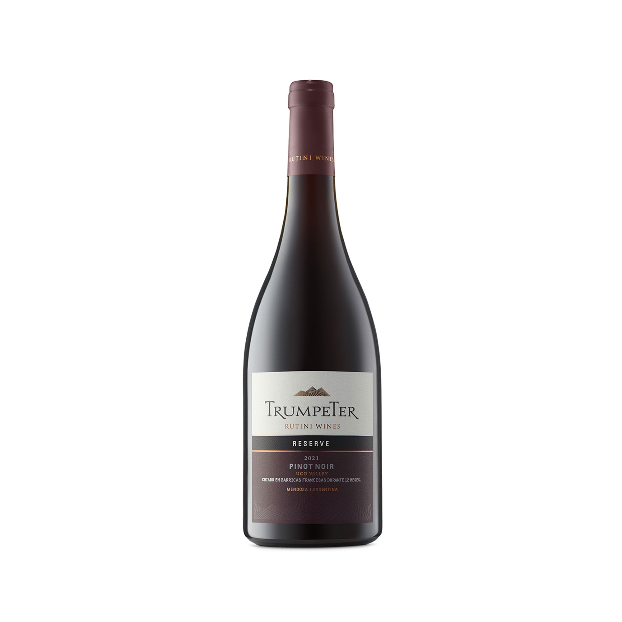 Vino tinto Pinot Noir Reserve Trumpeter en botella 750 ml