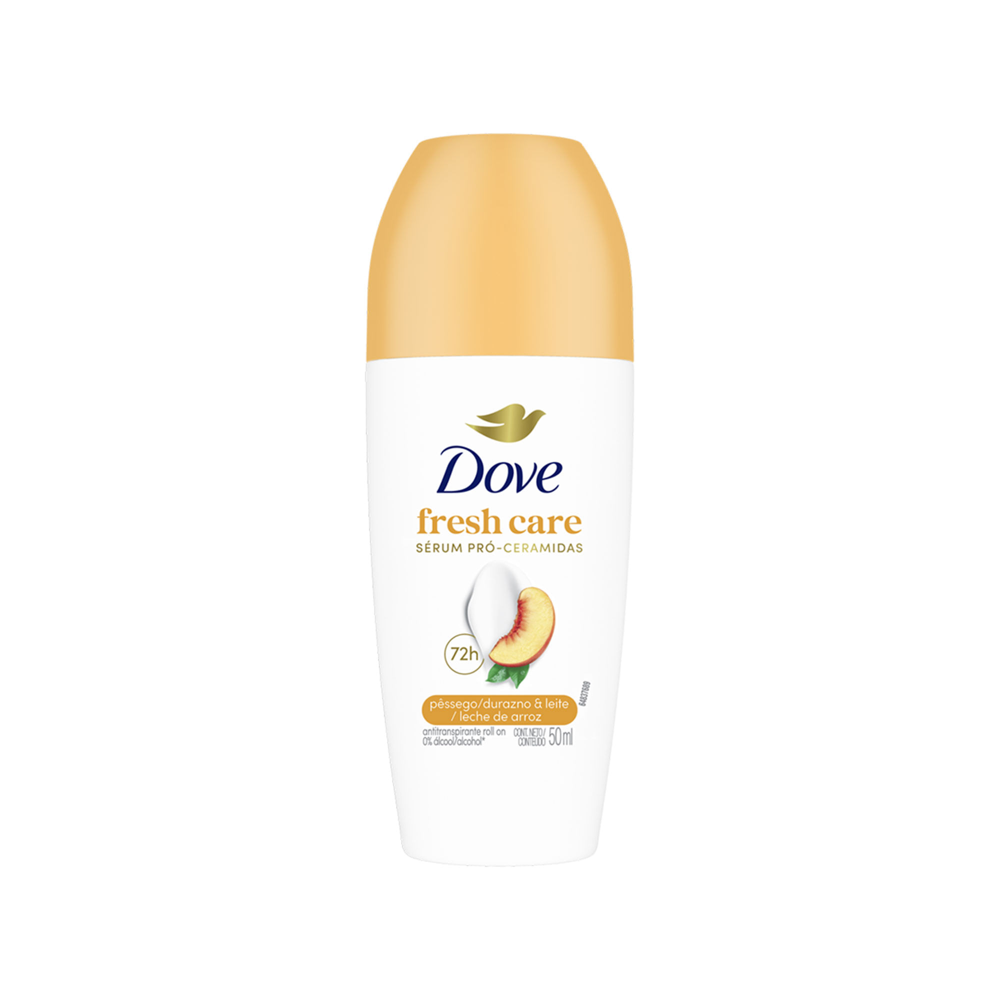 Deseodorante Antitranspirante Roll On Dove Fres Care Durazno Y Leche 50 Ml
