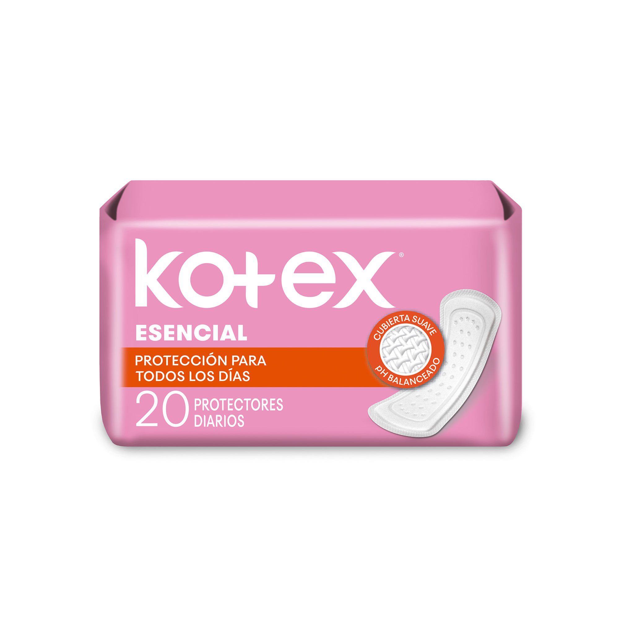 Protectores diarios esencial Kotex 20 uni