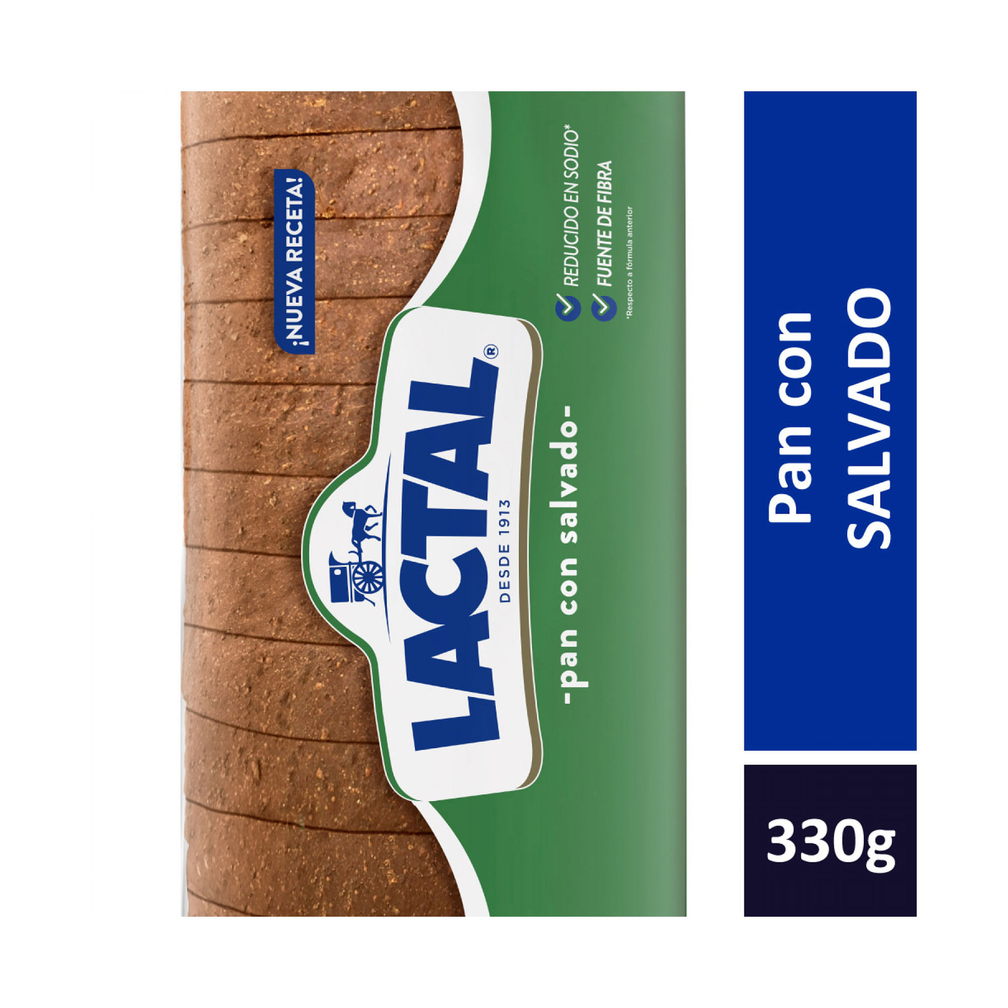 Pan salvado Lactal 330 grs