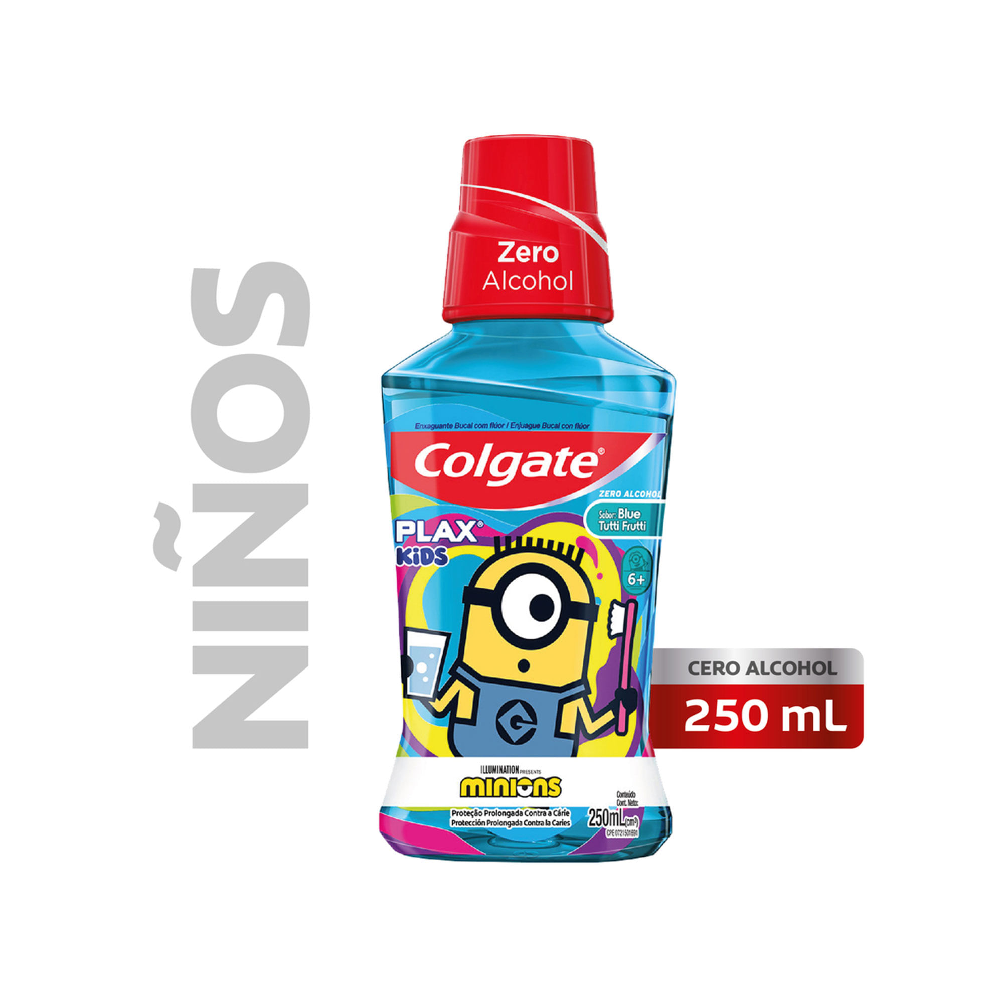 Enjuague Bucal Colgate Plax Niños Minions 250 Ml