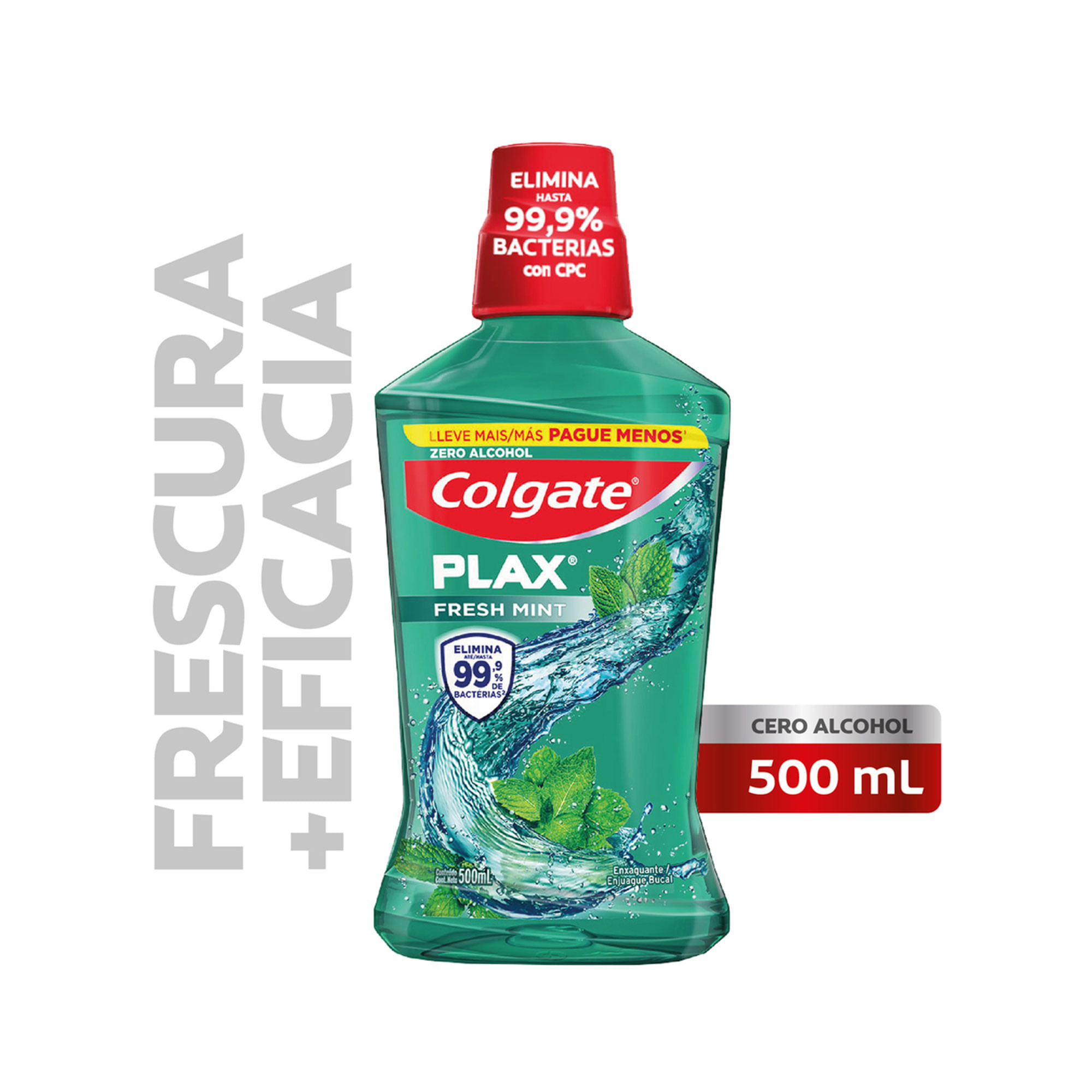 Enjuague bucal Colgate Plax Fresh mint 500 350 ml