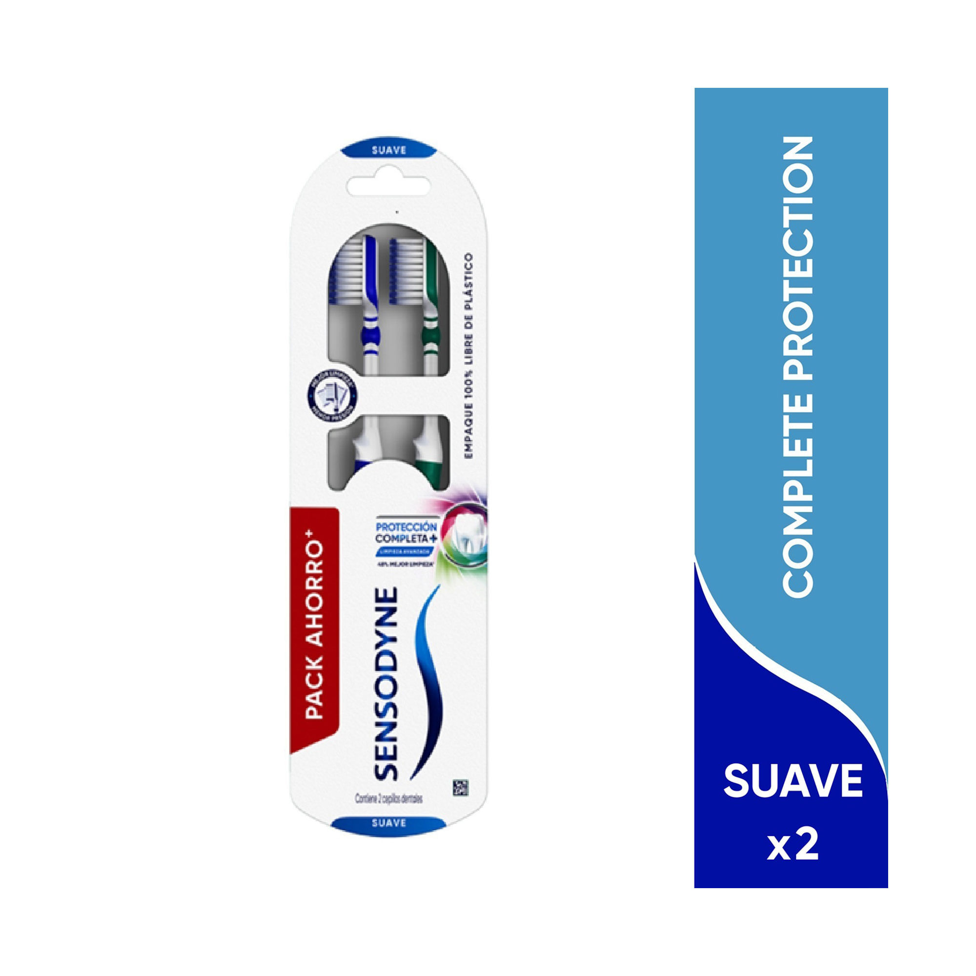 Cepillo Dental Sensodyne Protección Completa+ 2u