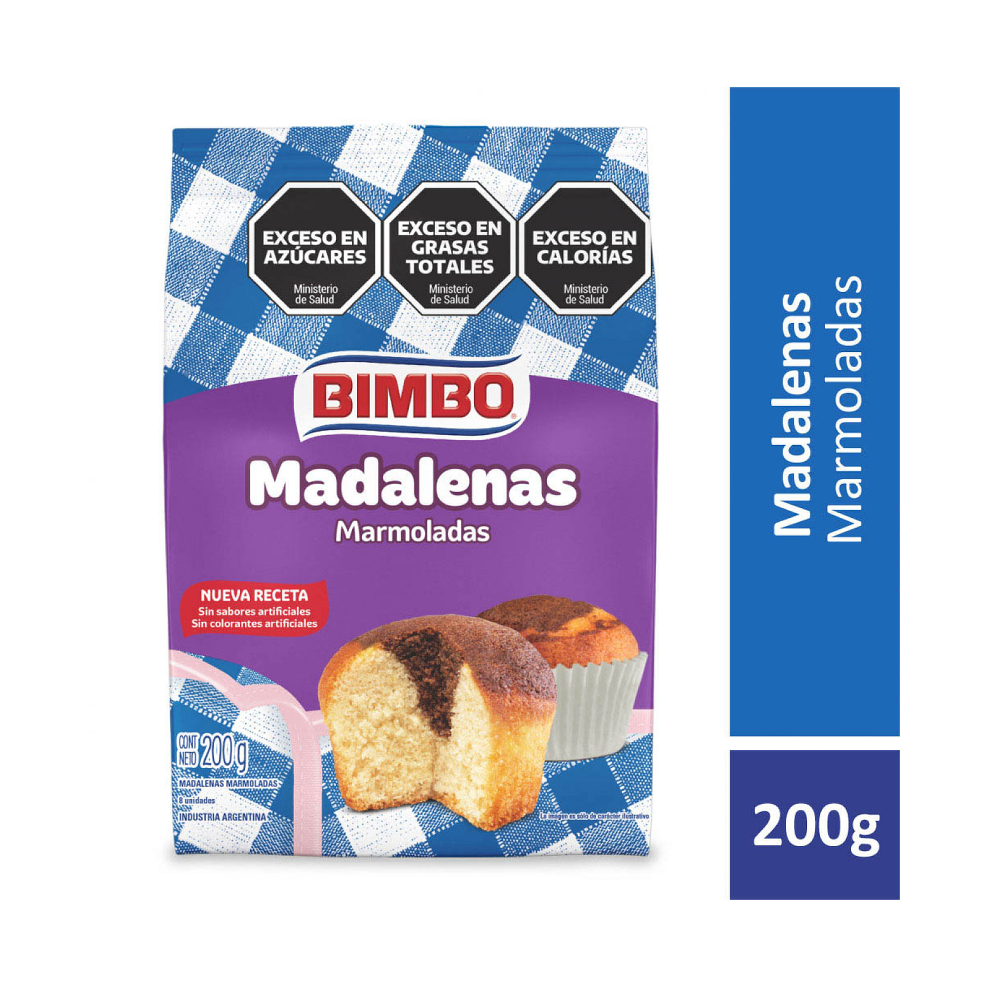 Madalenas marmoladas Bimbo 200 grs