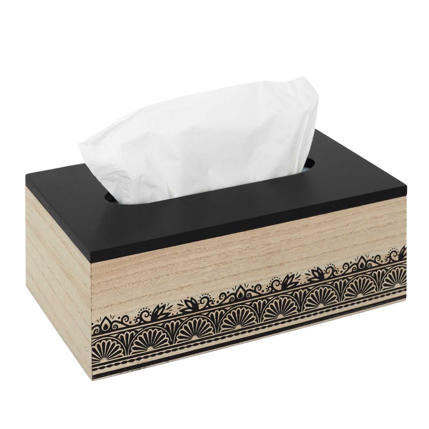 Caja de Pañuelos Marron y Negra HD2147
