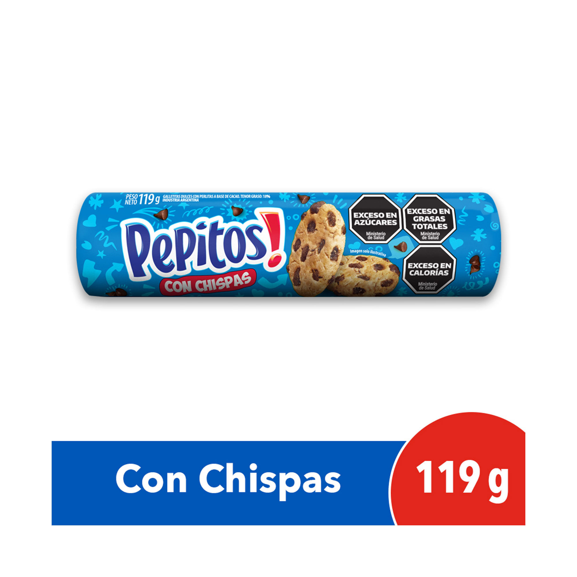Galletitas Pepitos Con Chips De Chocolate 119 G