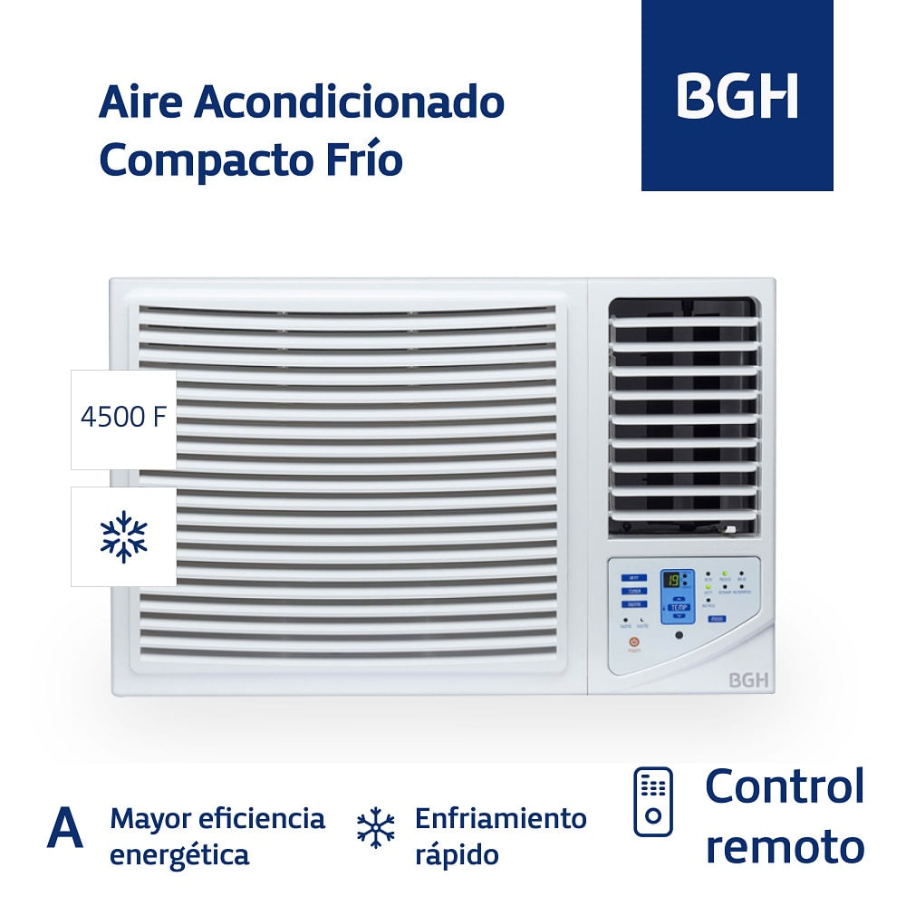 Aire Acondicionado Ventana Frío BGH Clase A 5200w Bc52wfq
