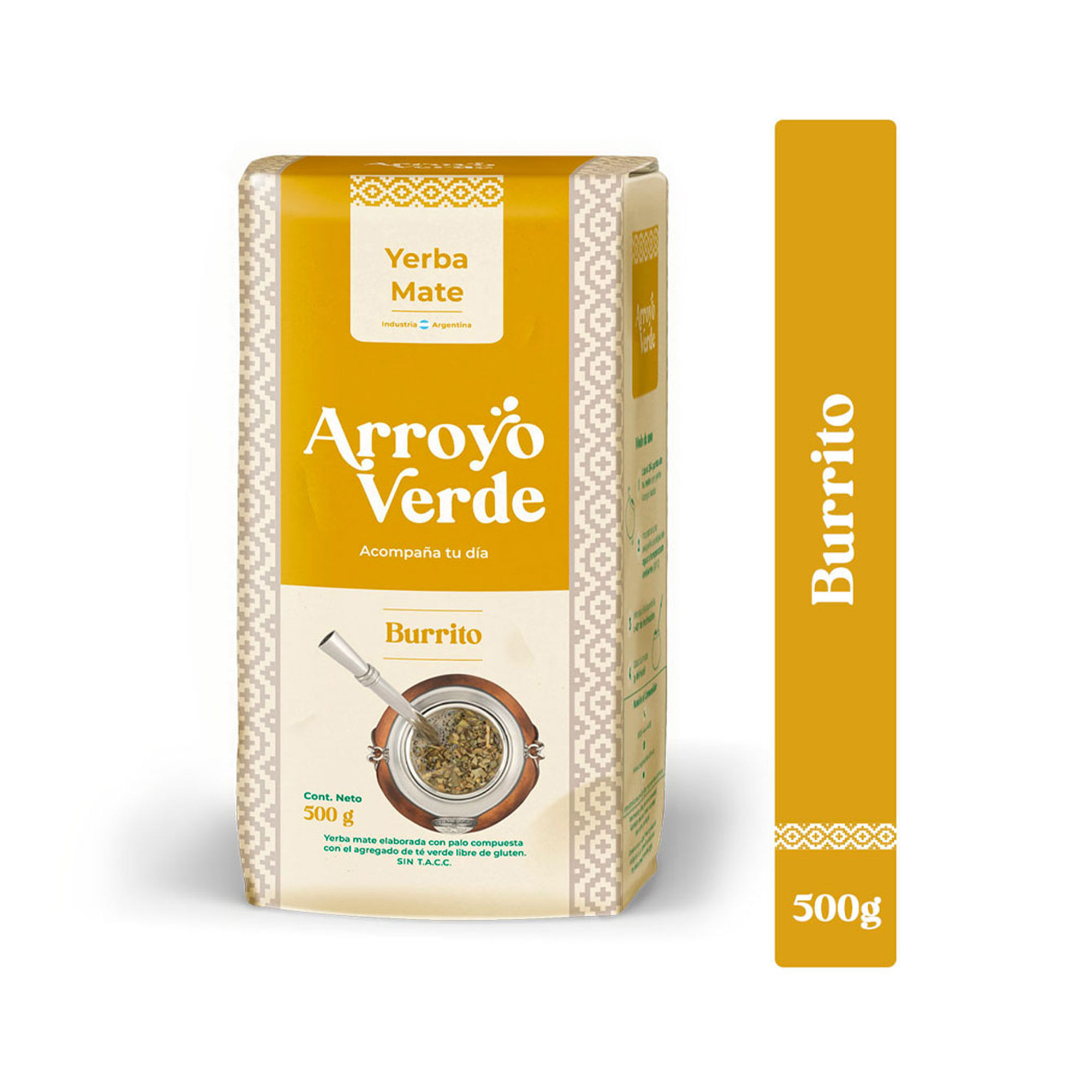 Yerba Arroyo verde con burrito 500 g.