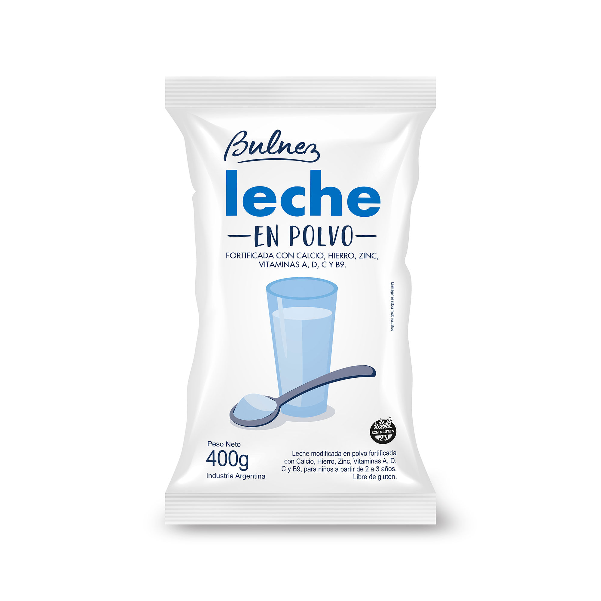 Leche en polvo entera Bulnez 400 grs