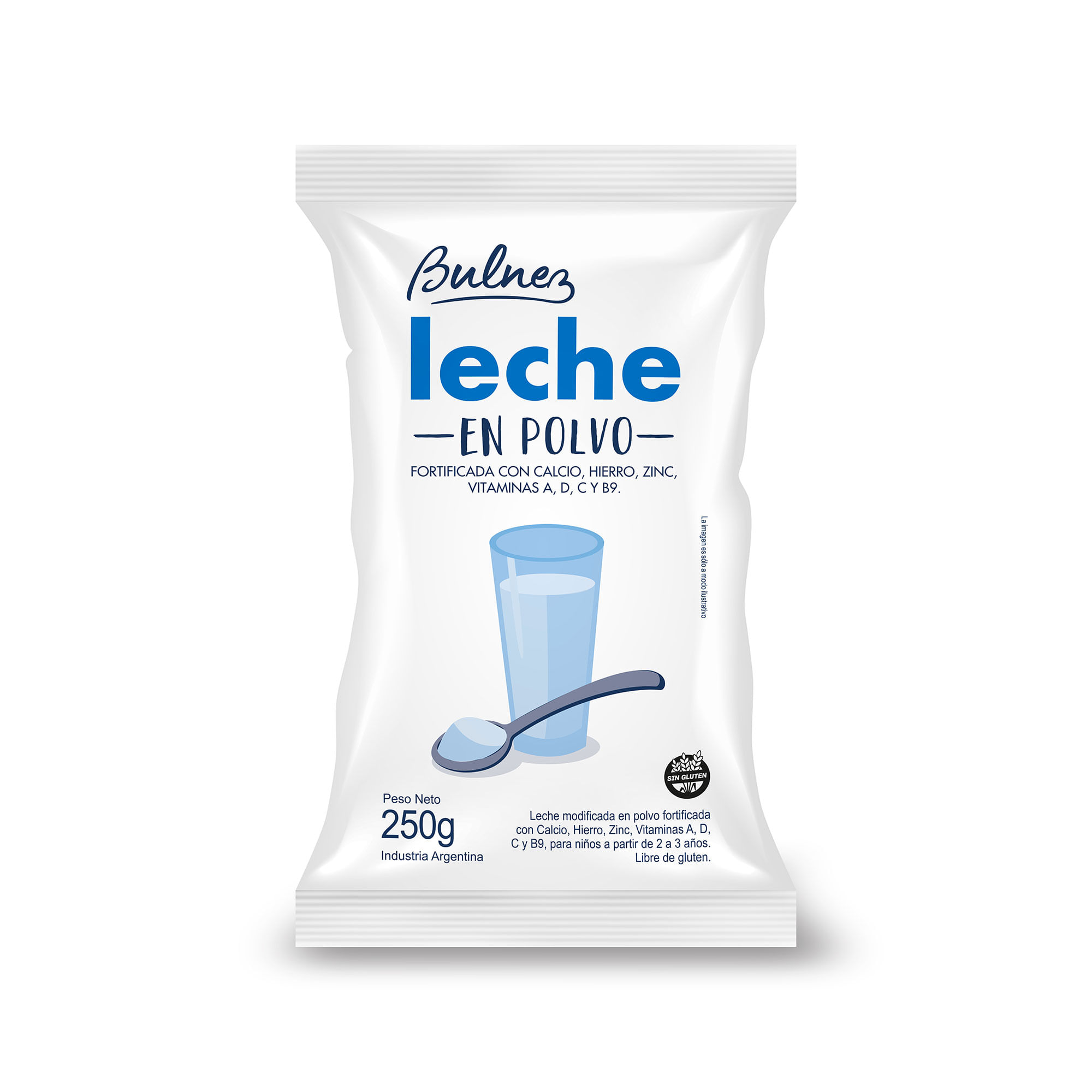 Leche en polvo entera Bulnez 250 grs