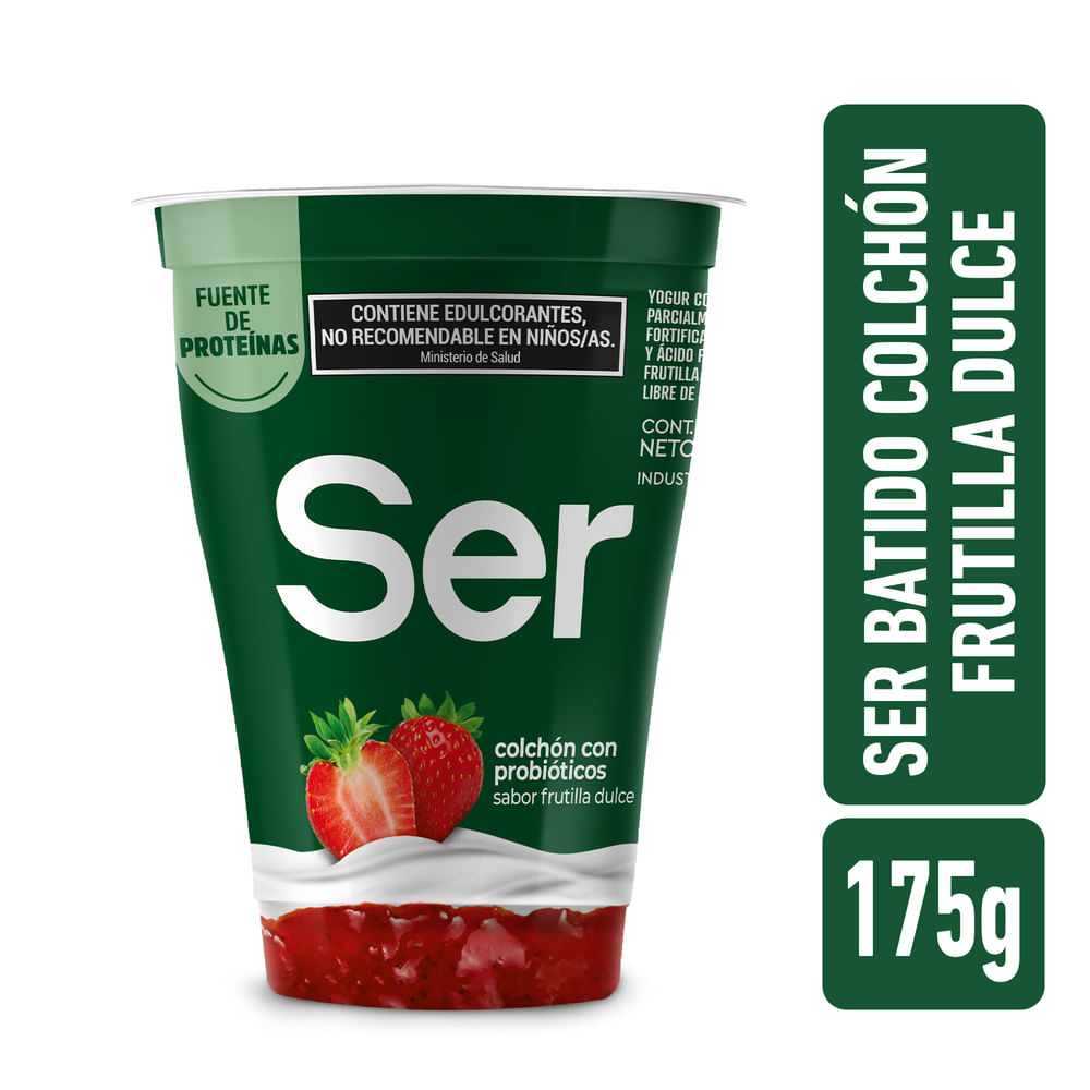 Yogur Ser Colchón Frutilla Dulce 175 G
