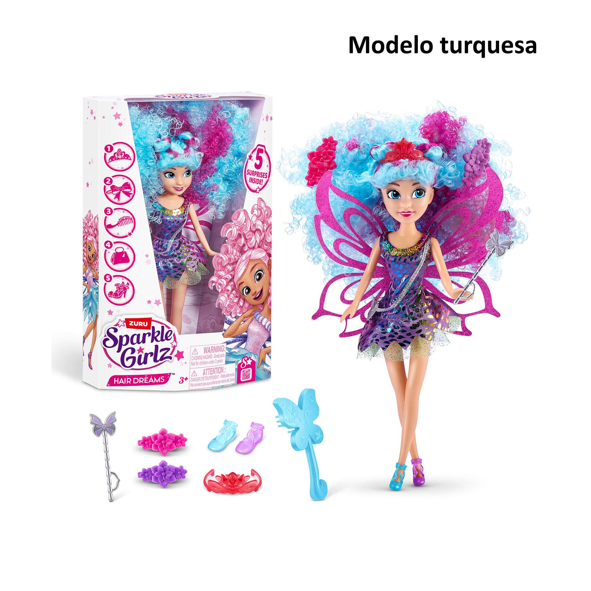 Muñeca brillantes Sparkle Girlz de 27cm (Modelos Surtidos)