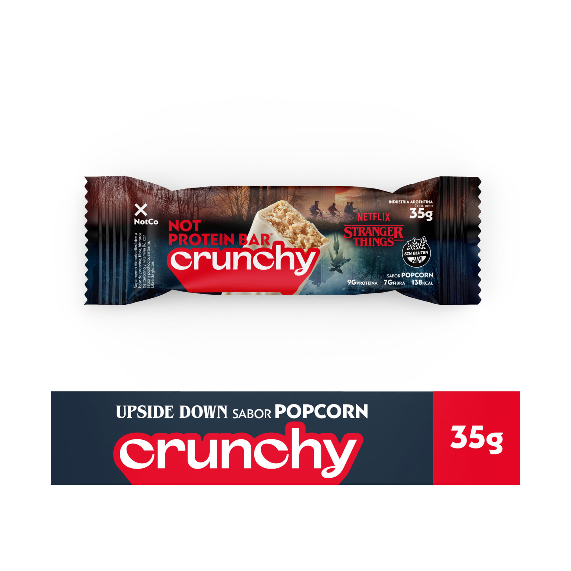 Barra proteíca Notprotein Crunchy Netflix 35 grs
