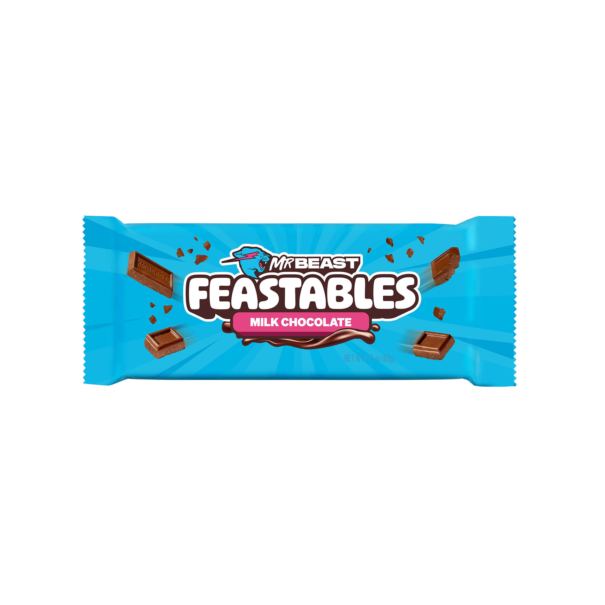 Tableta de chocolate Milk Chocolate Mr. Beast Feastables 60 grs