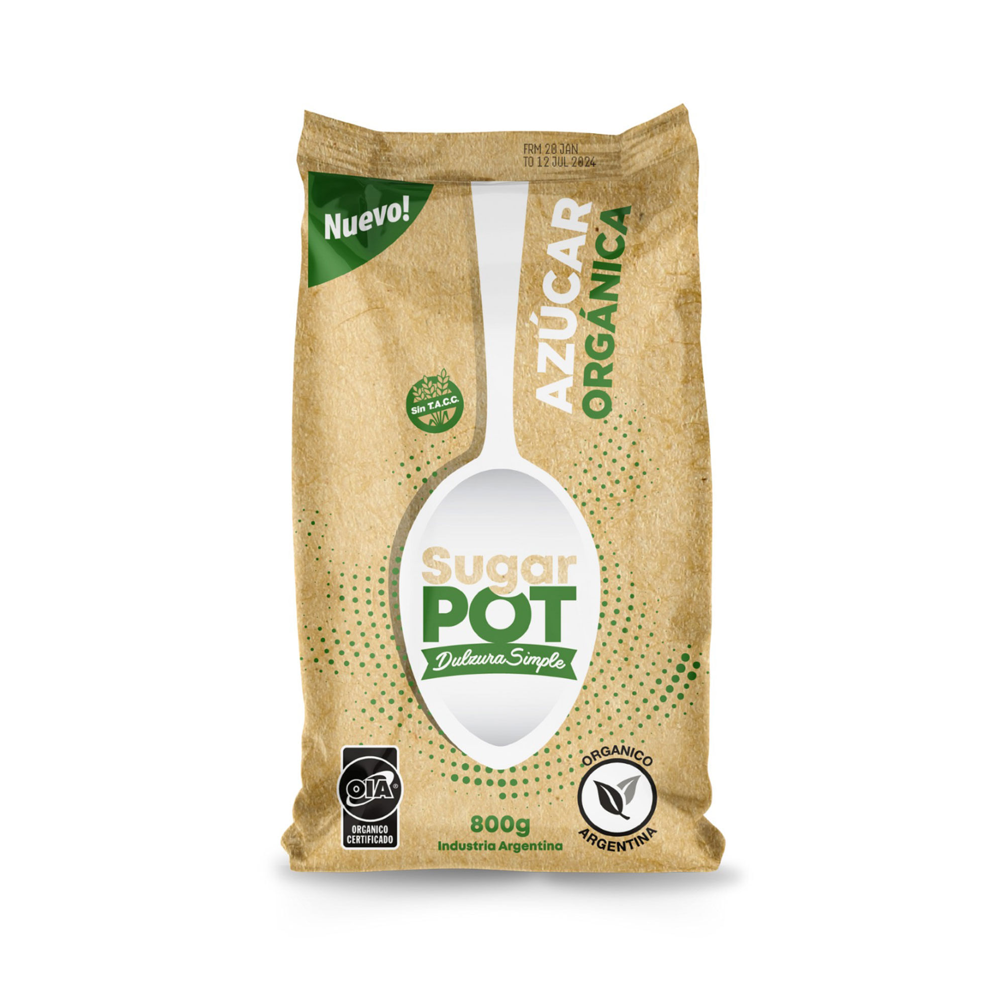 Azúcar orgánica Sugar Pot 800 grs