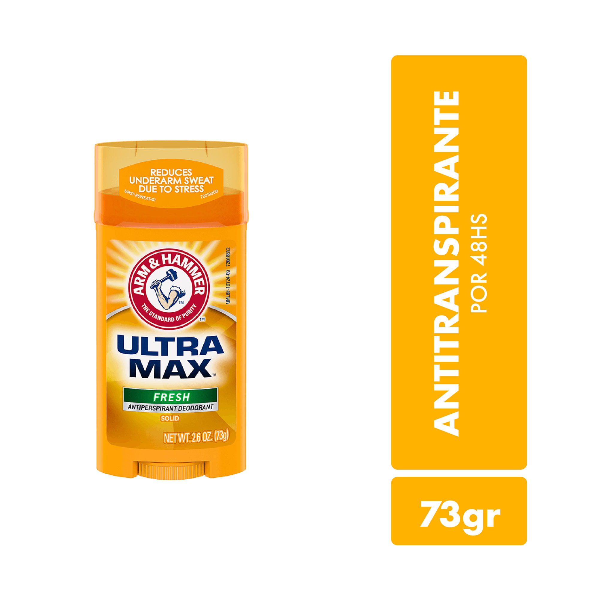 Antitranspirante ARM & Hammer ultramax fresh stick 73 g.