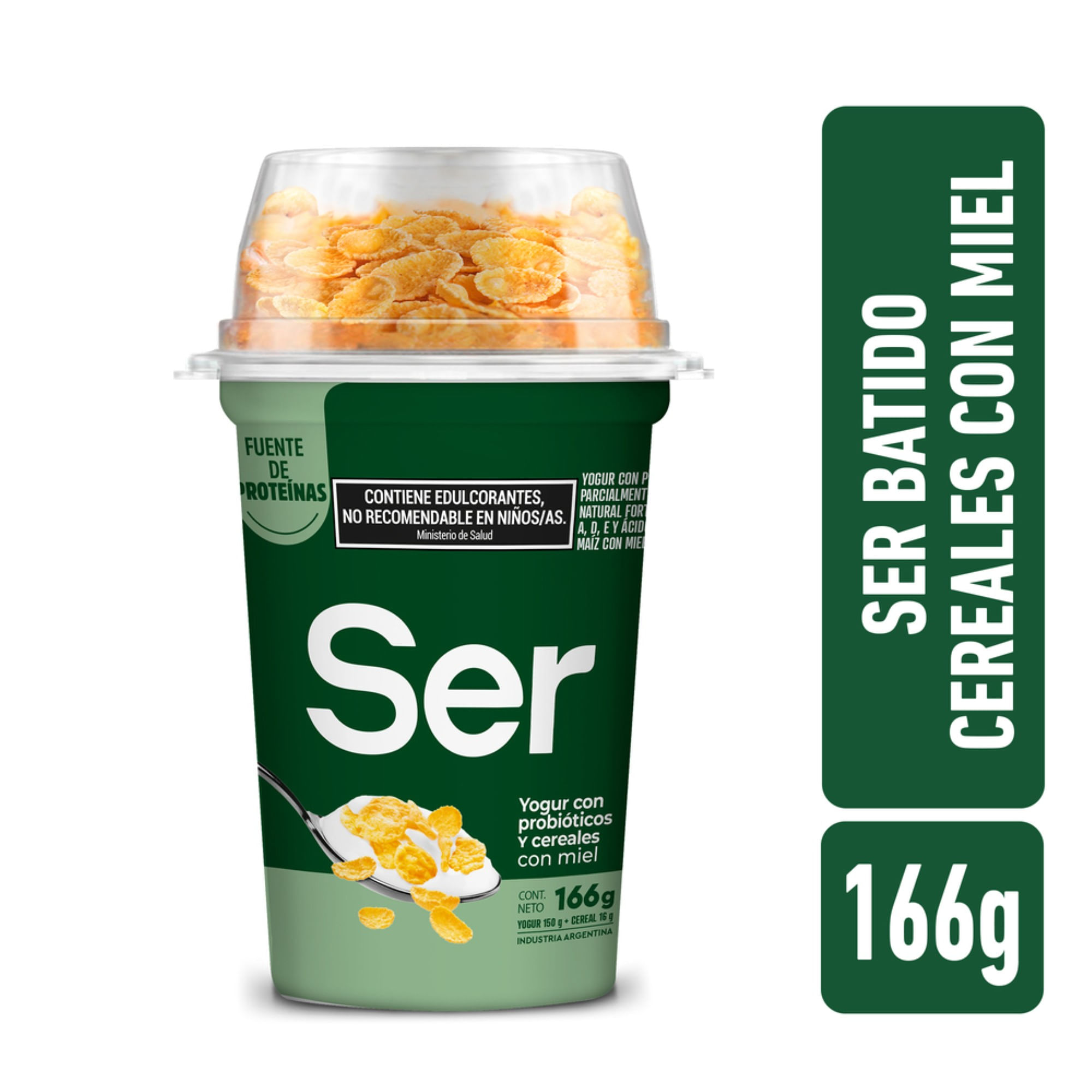 Yogur Batido Ser Con Cereales Y Miel 166 G