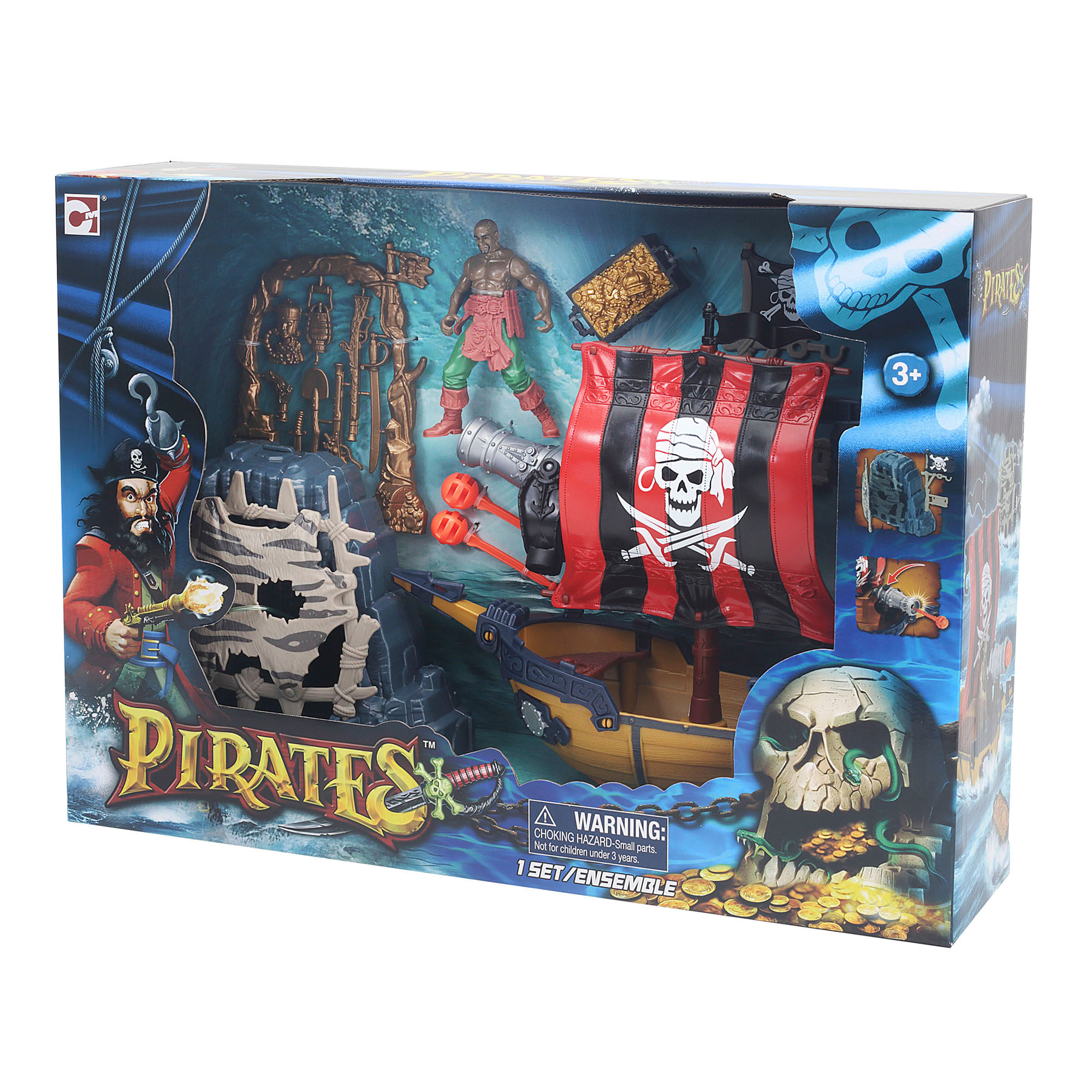 Juego de ataque al barco pirata
