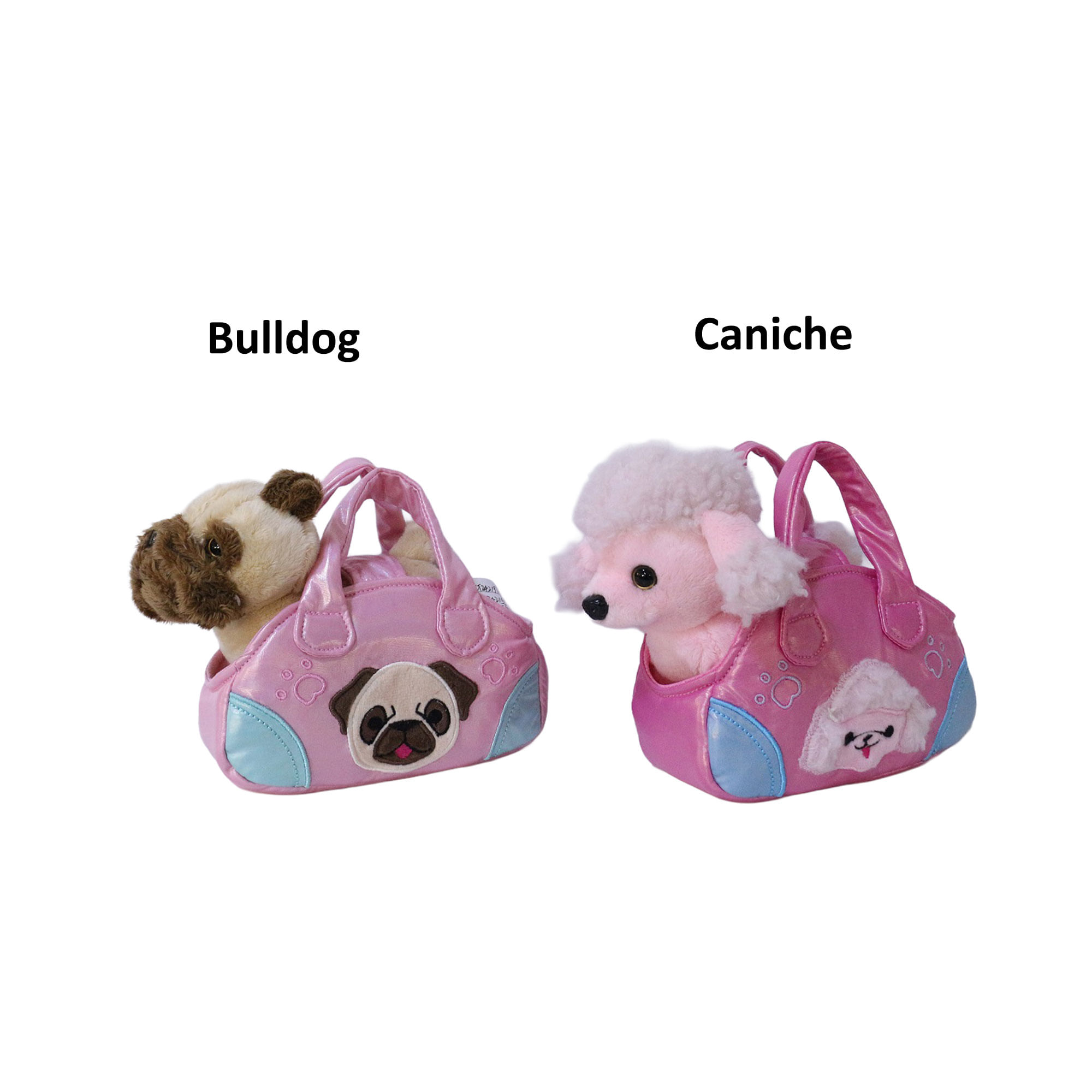 Peluche perro con bolso 17 cm