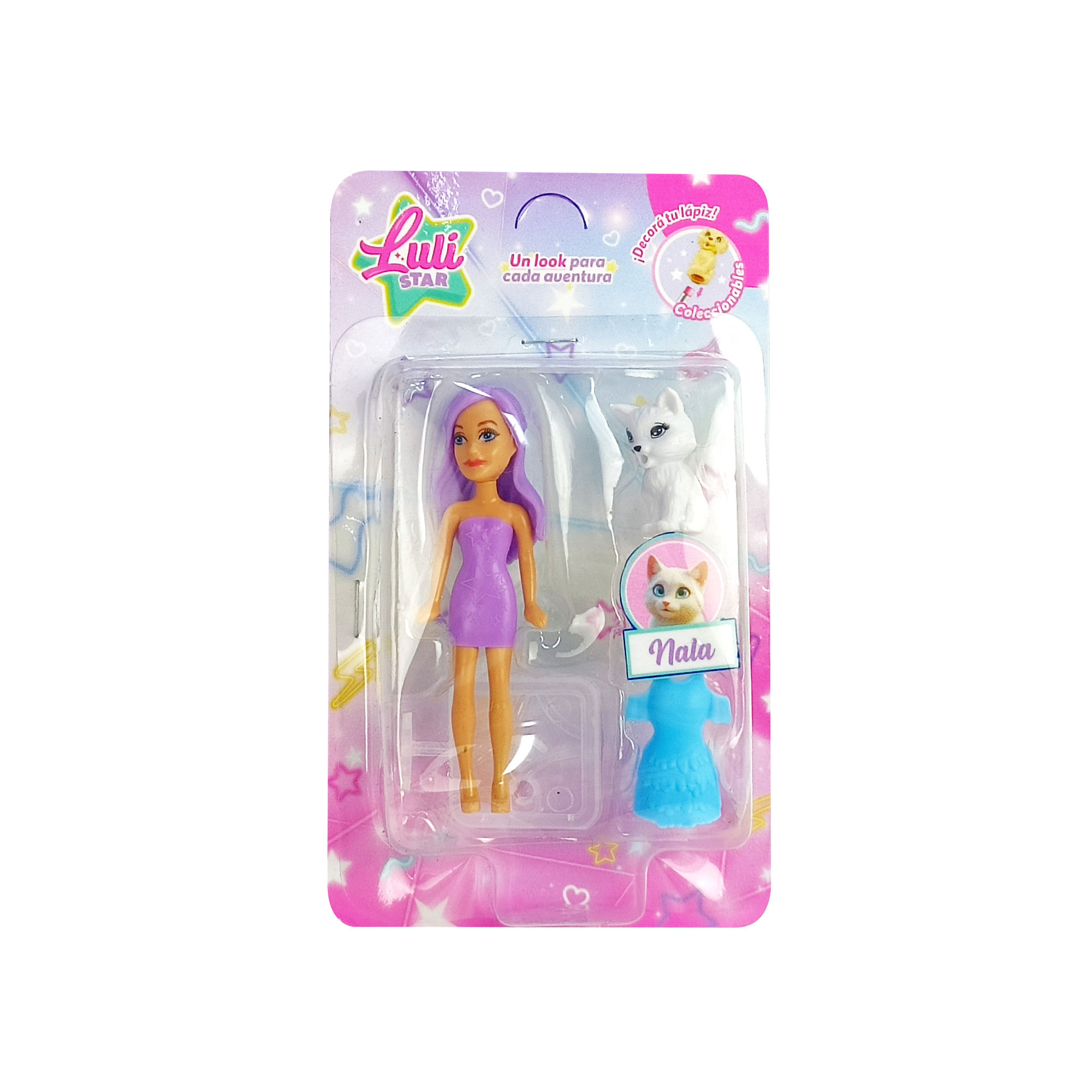 Mini muñeca lulistar con su mascota y accesorios