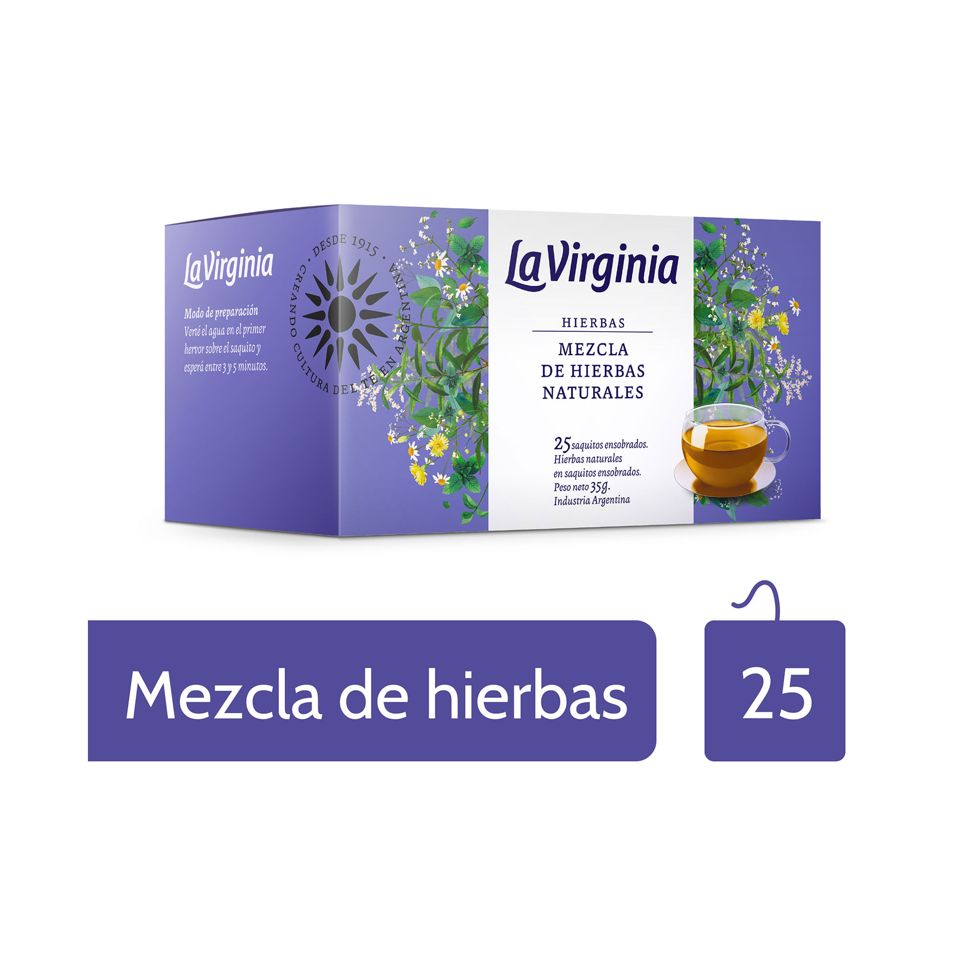 Te Hrb Mezcla De Hierbas La Virginia 25 Saq