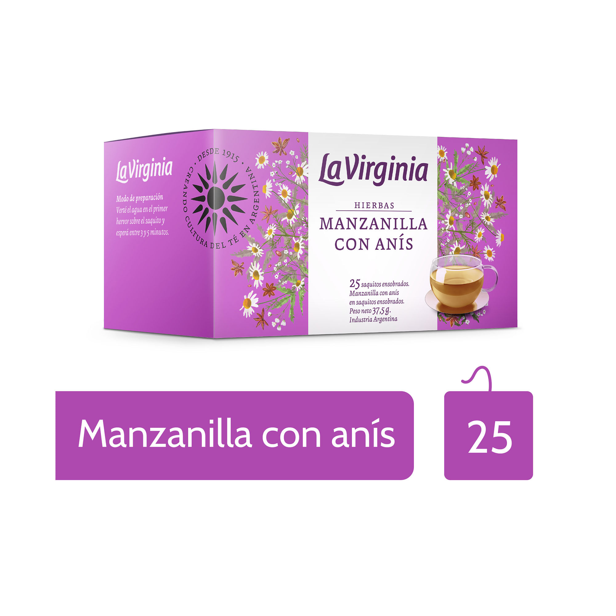 Te Hrb Manzanilla Anis La Virginia 25 Saq