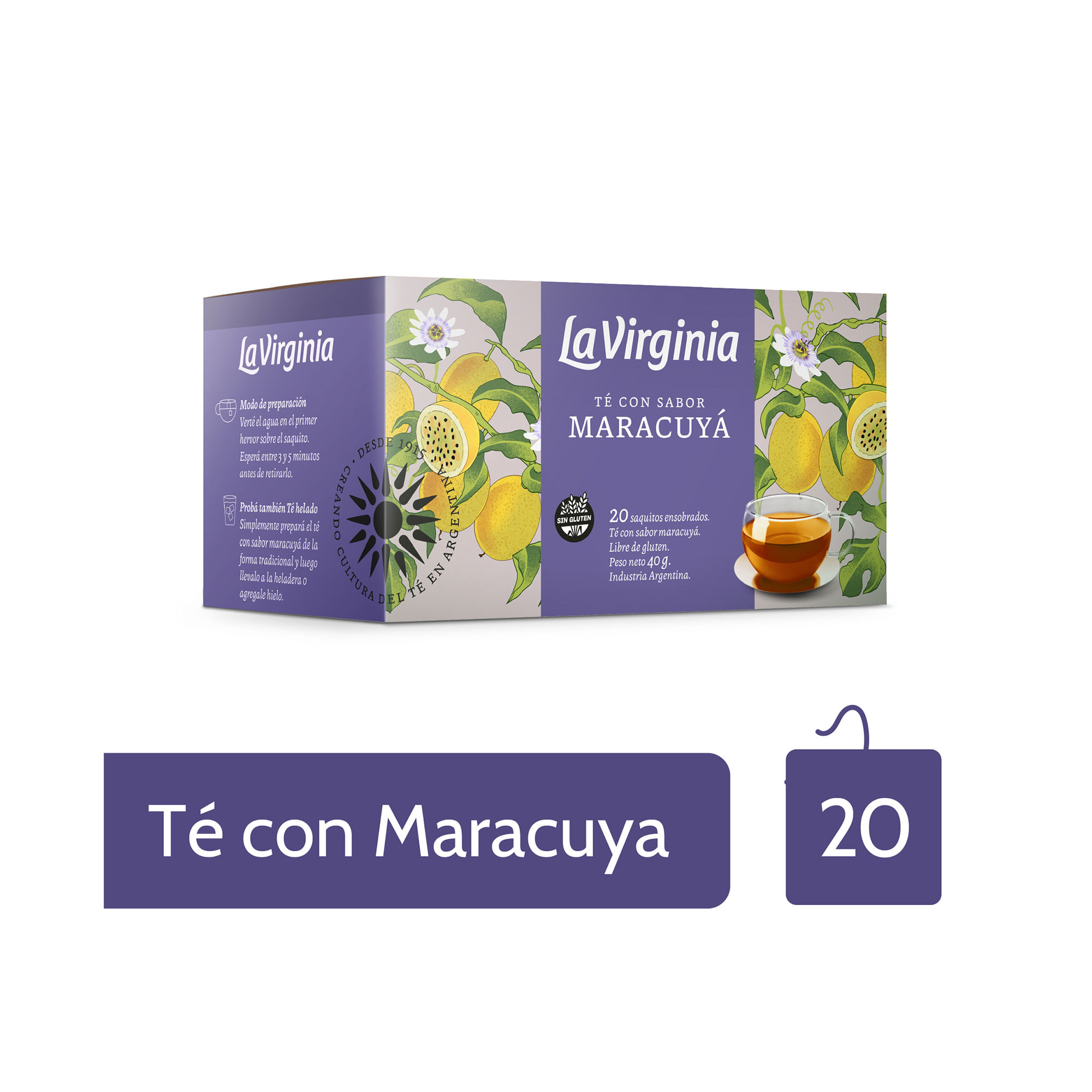 Té maracuyá La Virginia x 20 uni