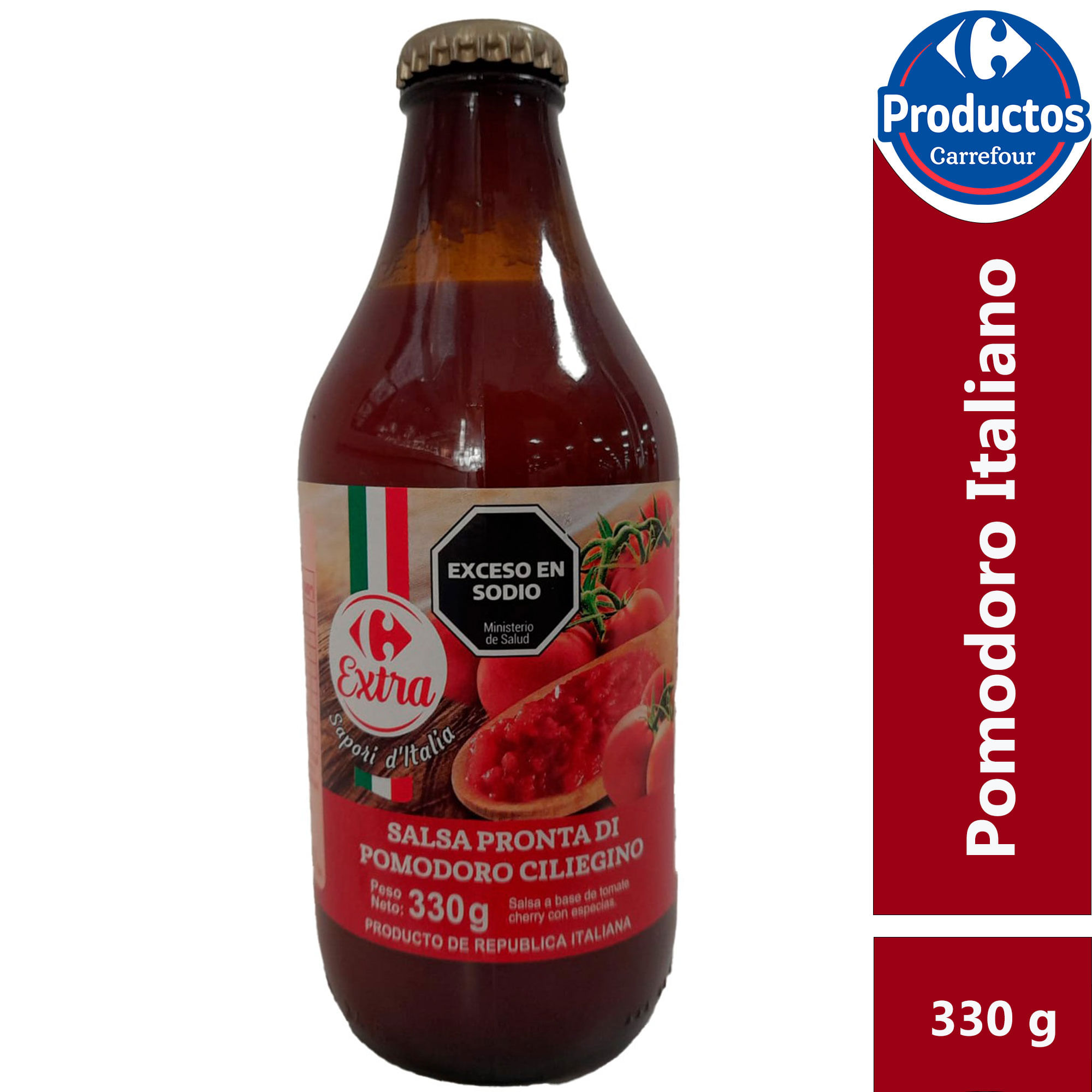 Salsa lista pomodoro Siciliano Carrefour Extra 330 grs