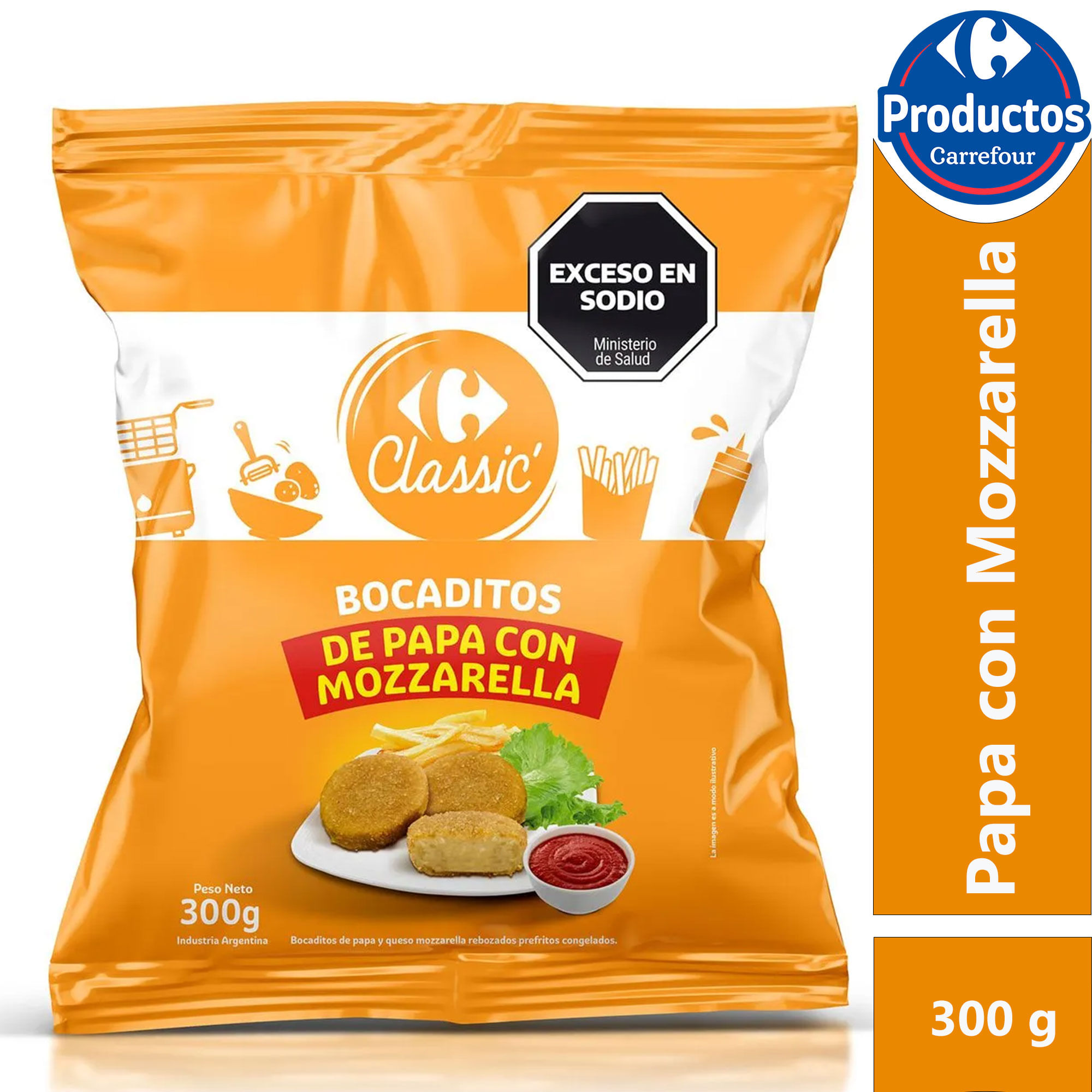 Bocaditos de papa y queso Carrefour Classic 300 grs