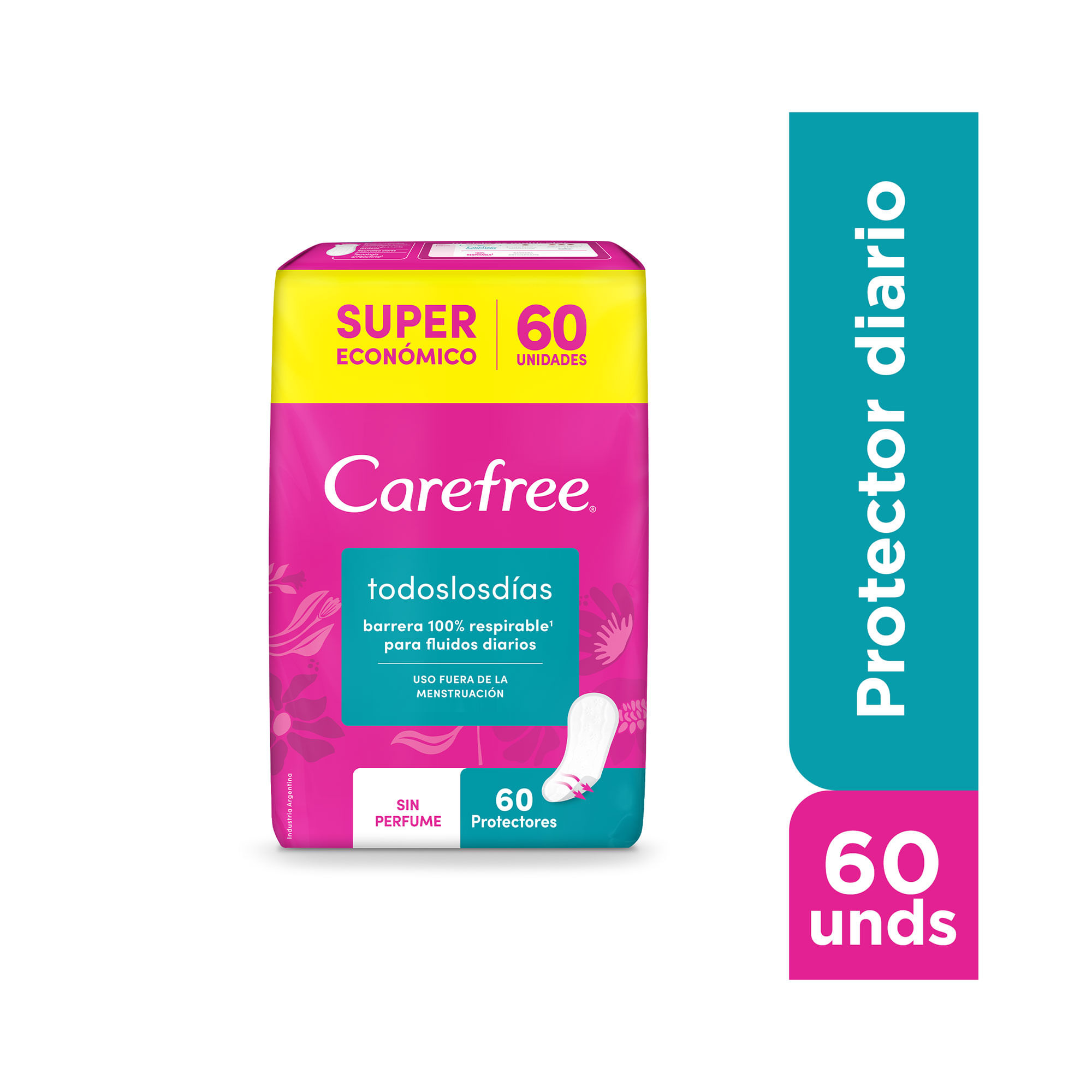 Protectores Diarios Carefree Todos Los Días X60 Un